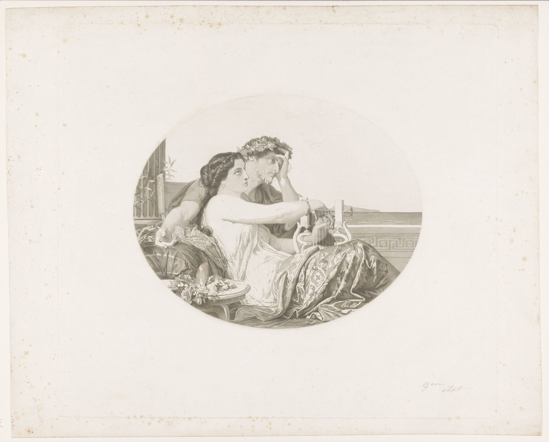 Aglaé en Bonfatius van Tarsus by Gustave Joseph Biot