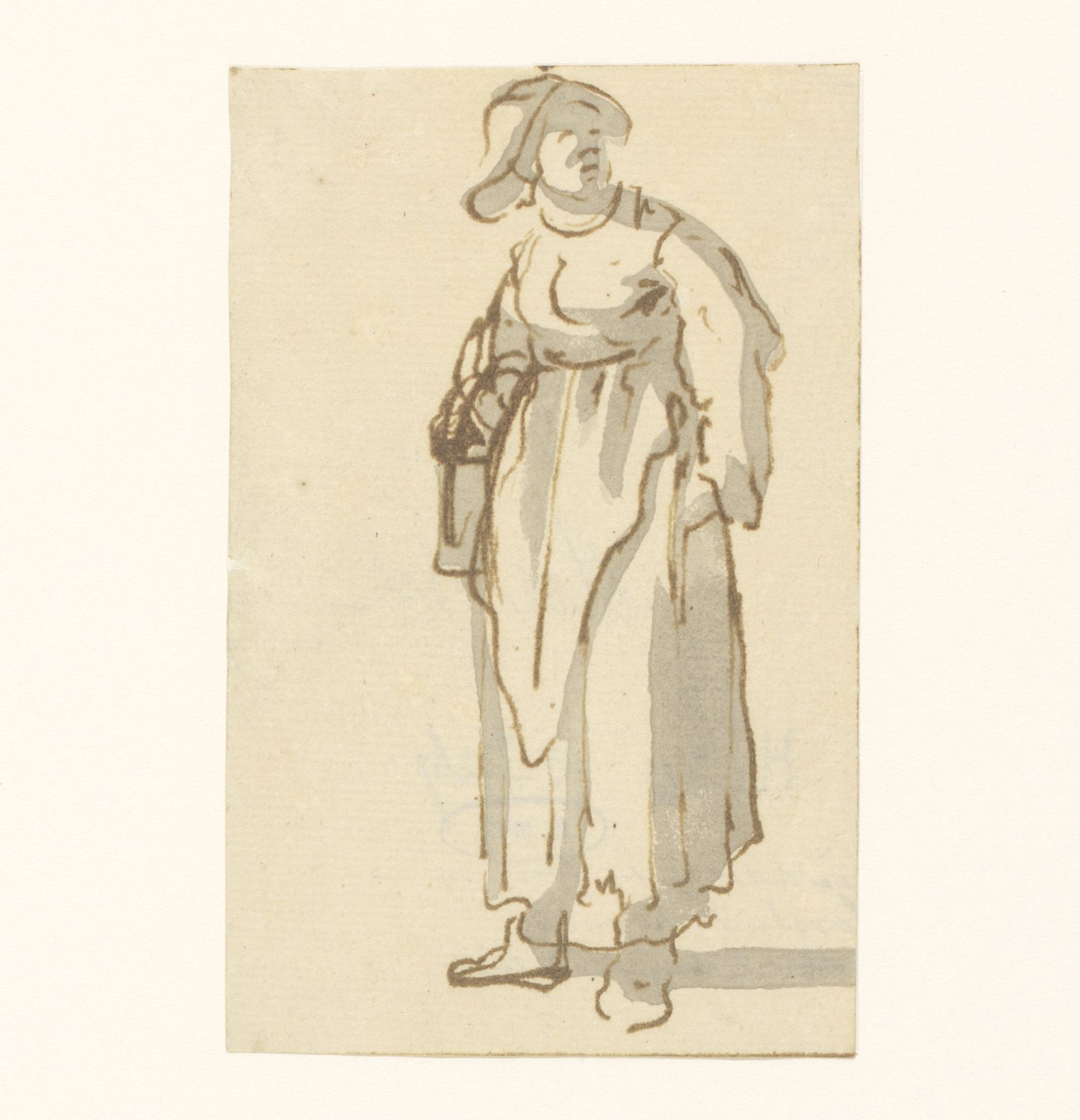 Staande boerin by Ernst Willem Jan Bagelaar