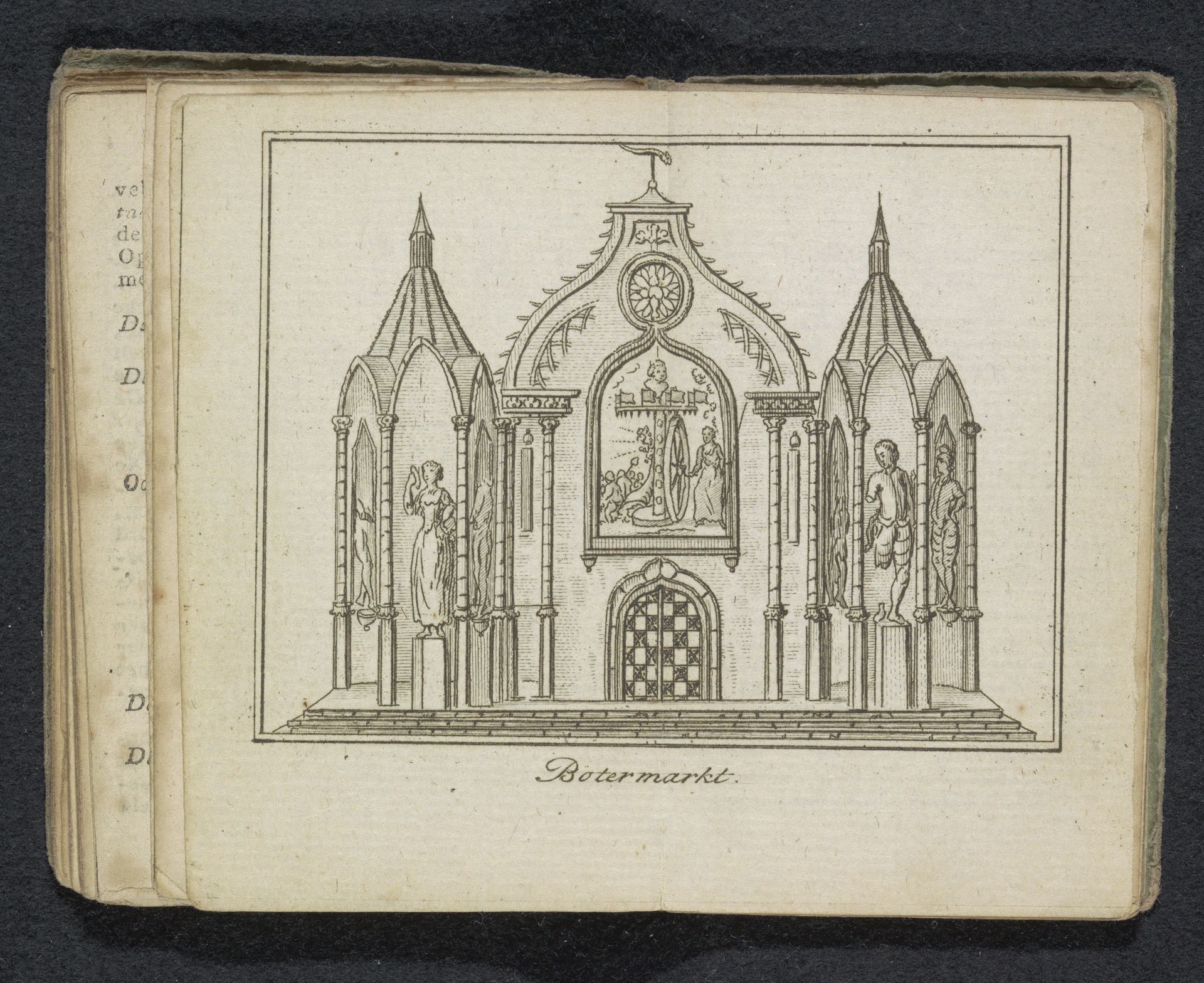 De Vernietiging van de Oude Constitutie, decoratie op de Botermarkt, 1795 by Anonymous