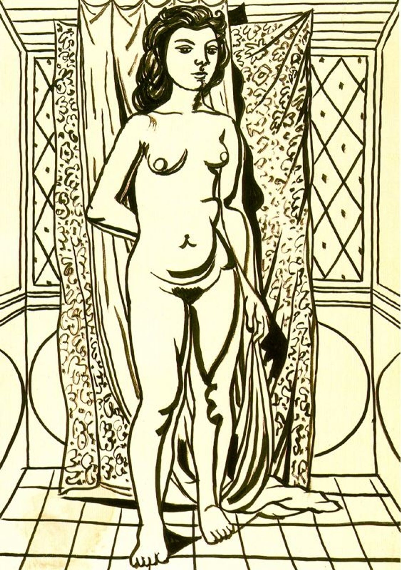 Female nude by Rafael Zabaleta