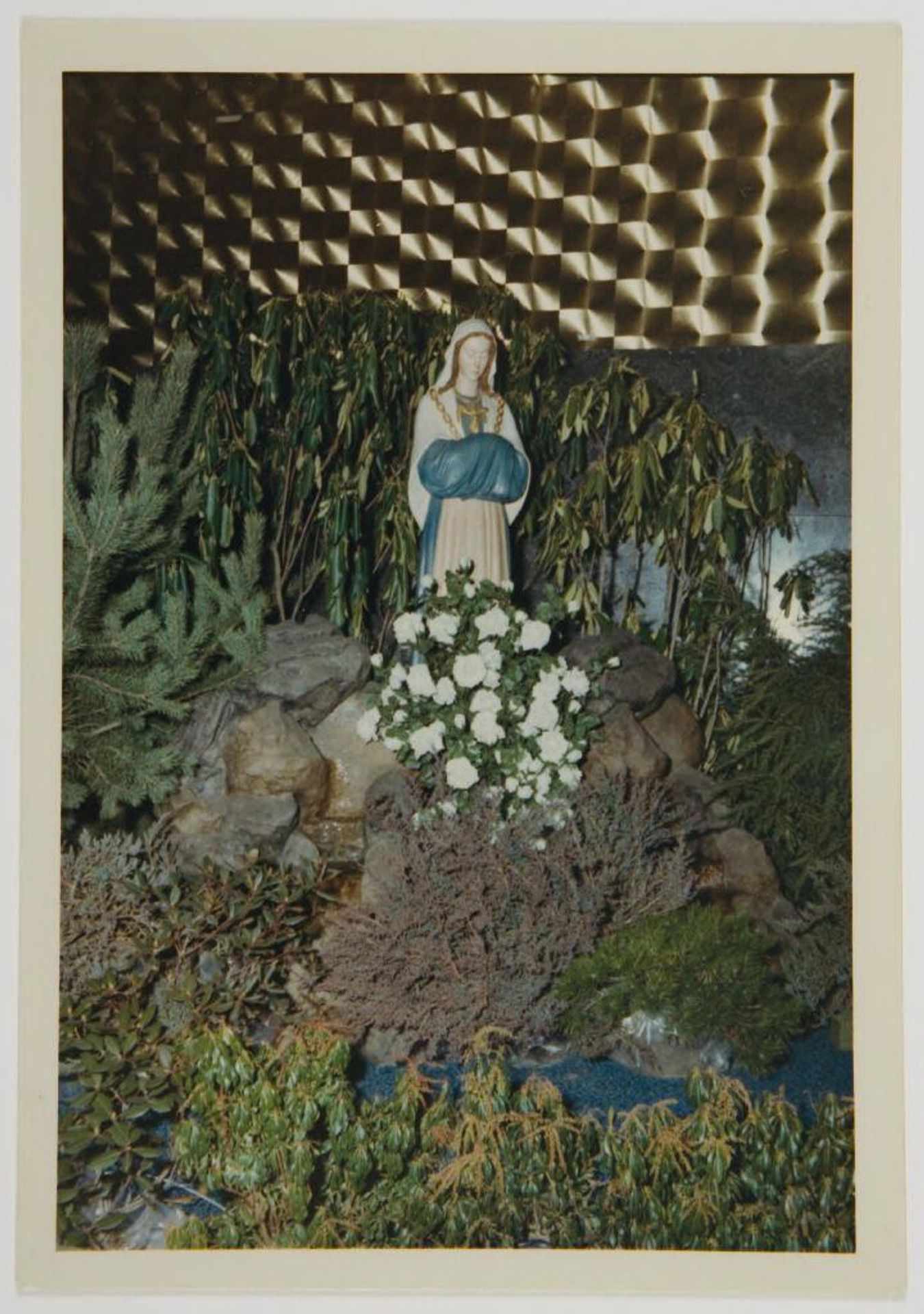 Untitled (religious statue in garden) by Robert Burian