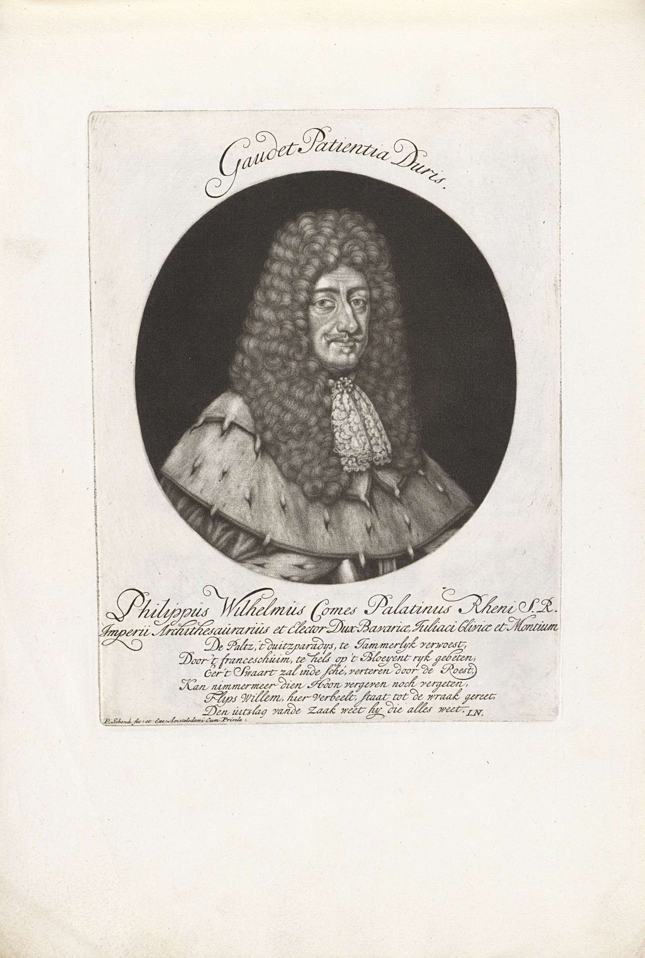 Portret van Filips Willem, keurvorst van de Palts by Pieter Schenk
