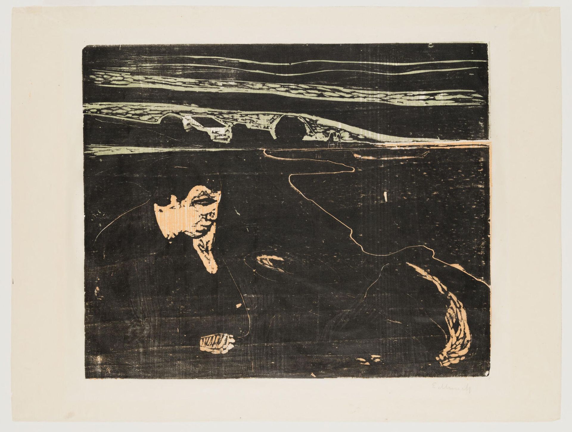 Evening. Melancholy I by Edvard Munch