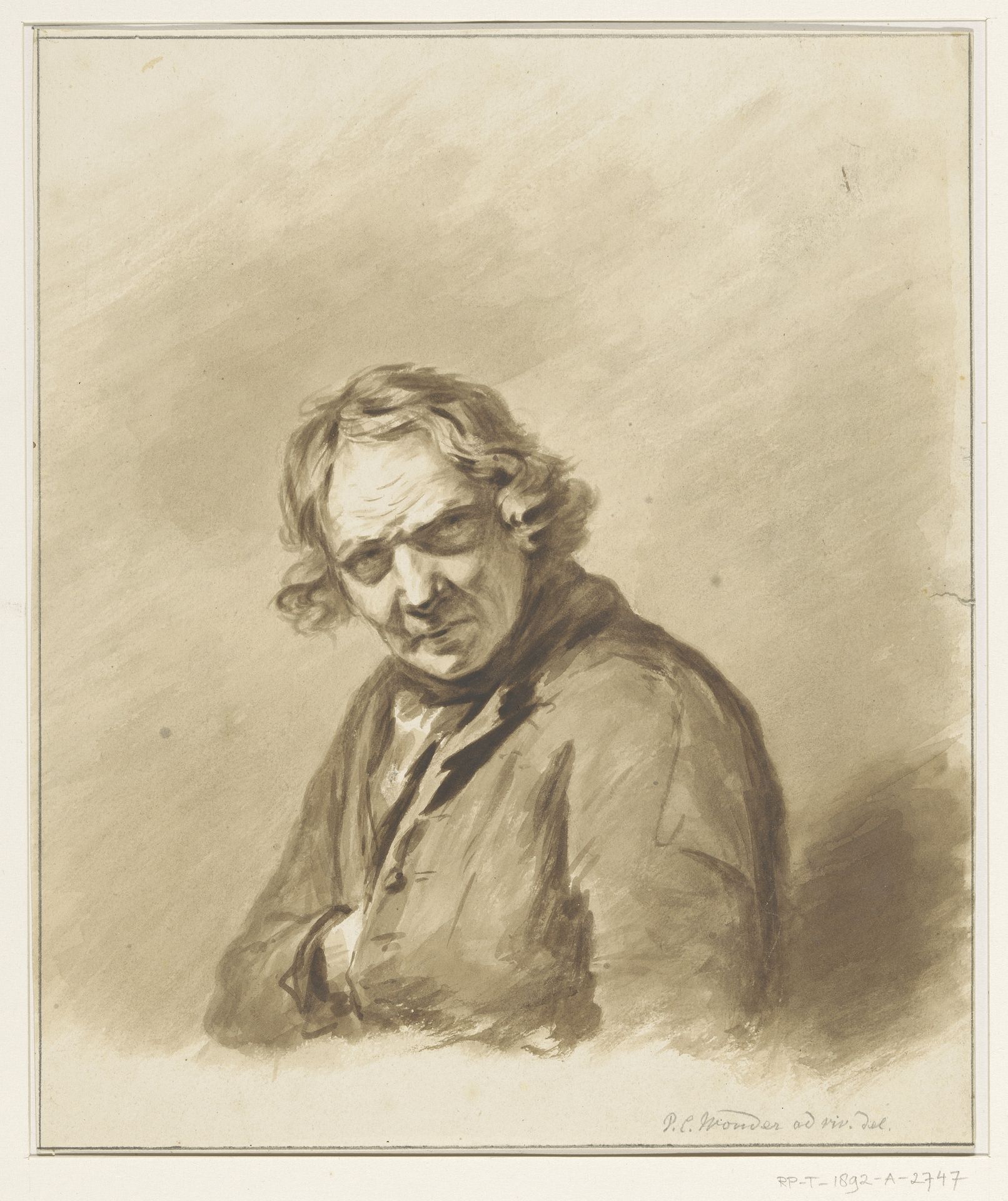 Portret van Lourens van Schaick by Pieter Christoffel Wonder