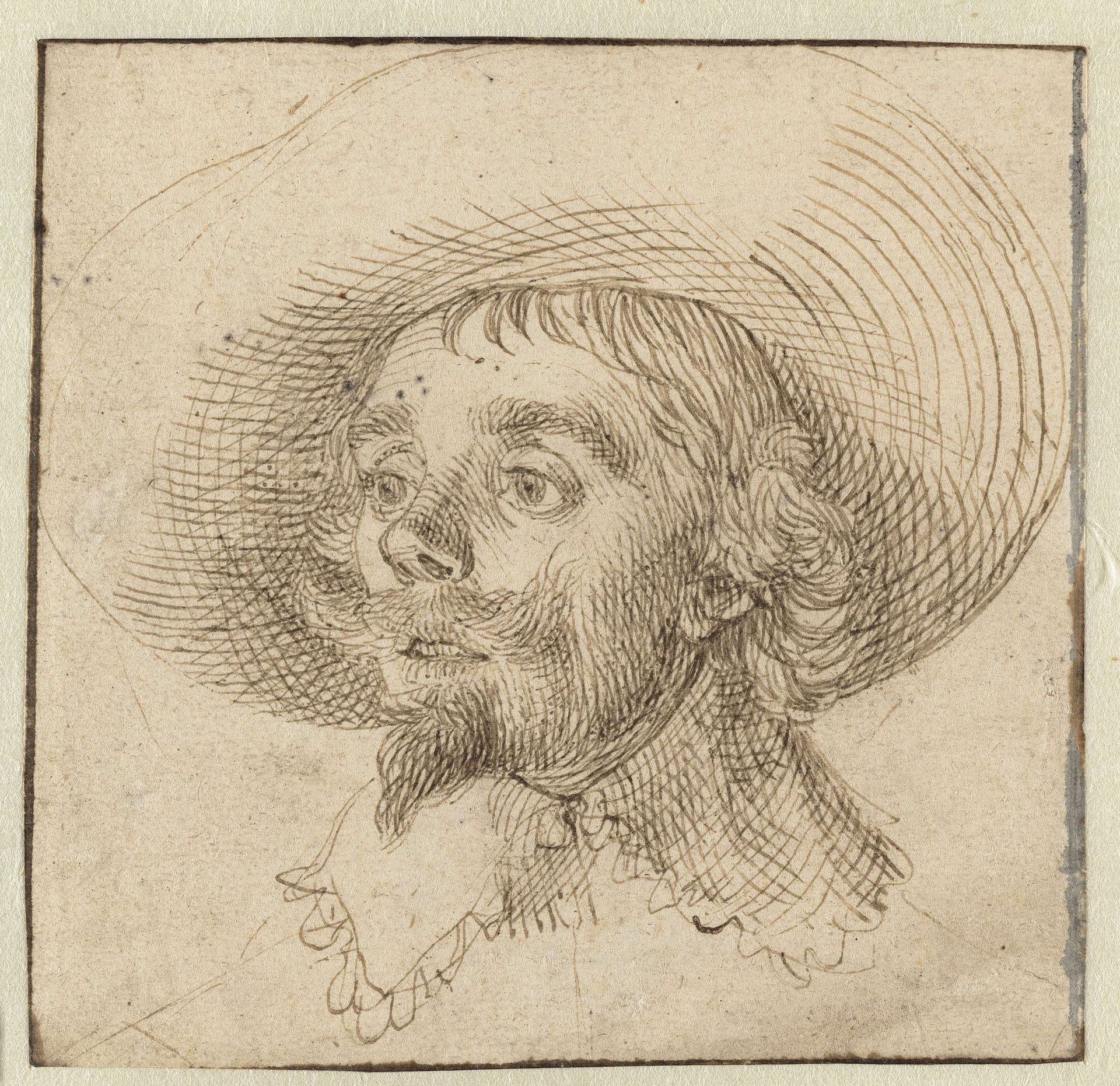 Portret van Hendrick Cornelisz Vroom (?) by David Bailly