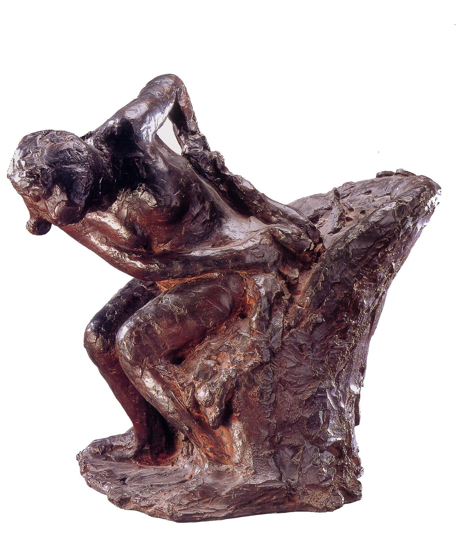Sitting woman drying herself by Edgar Degas