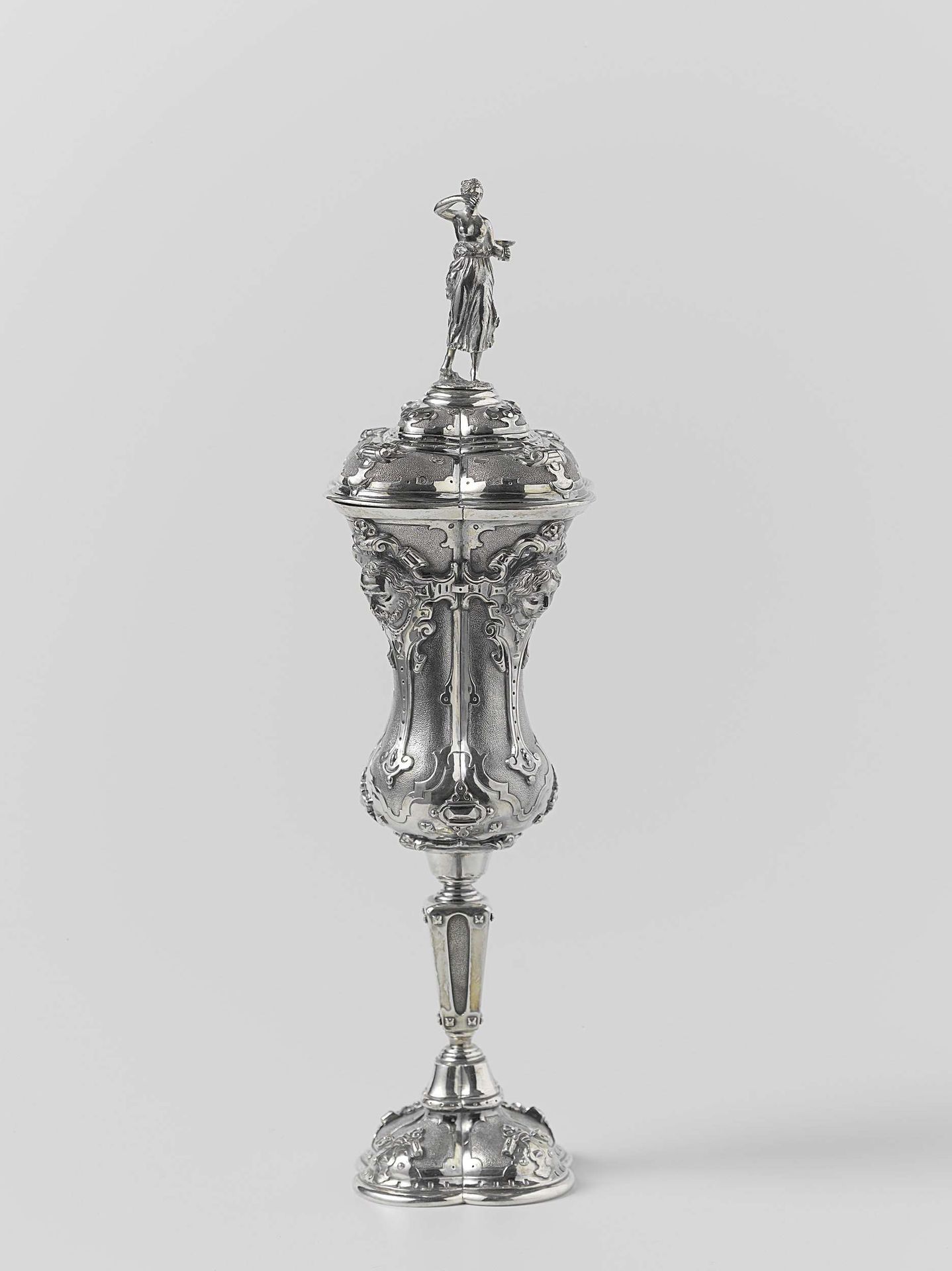 Lidded goblet and Table Bell by Johannes Mattheus van Kempen