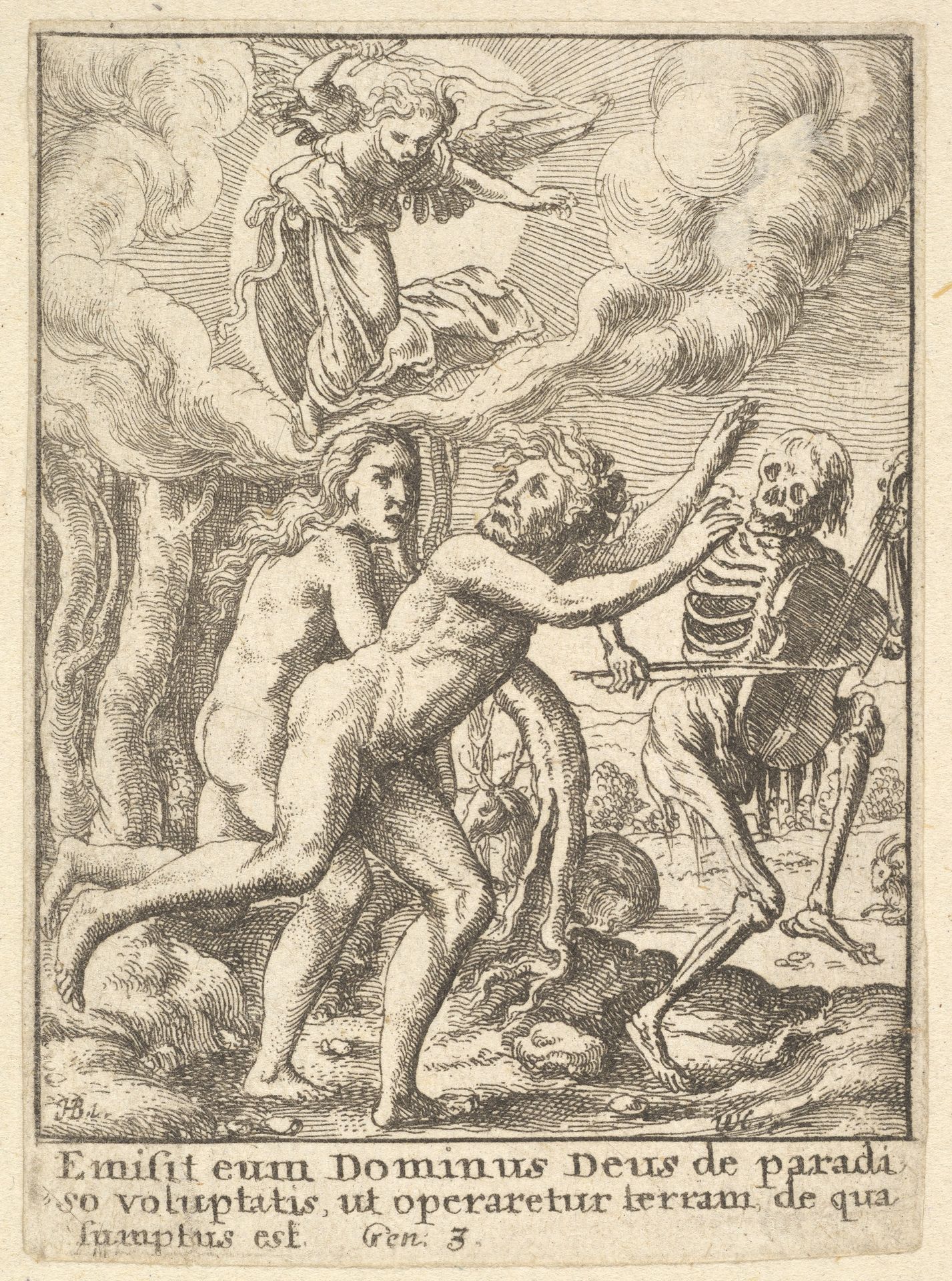 Paradise Lost, from the Dance of Death by Wenceslaus Hollar