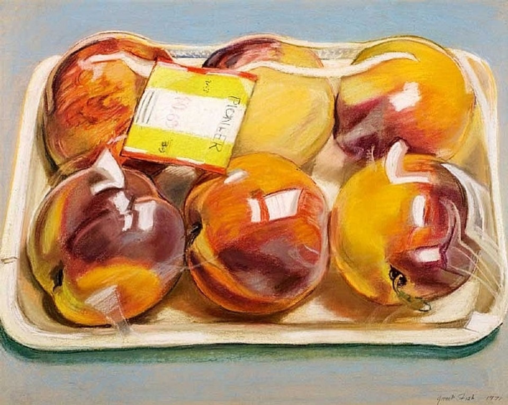 Peaches by Janet Fish