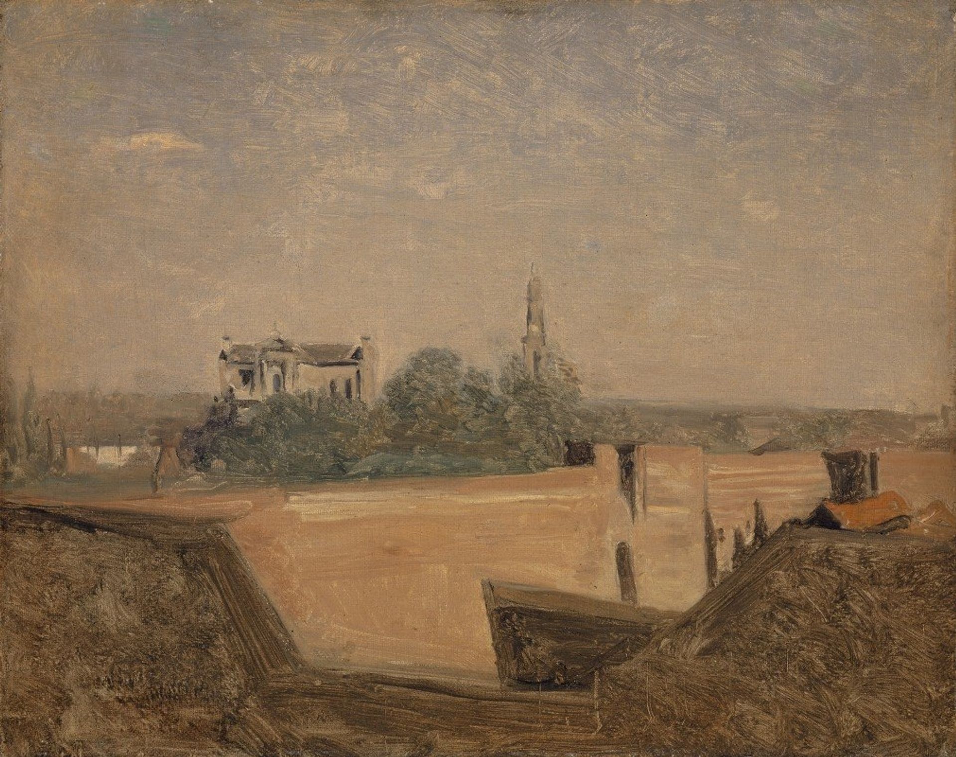 The Ramparts of Arras by Camille Corot