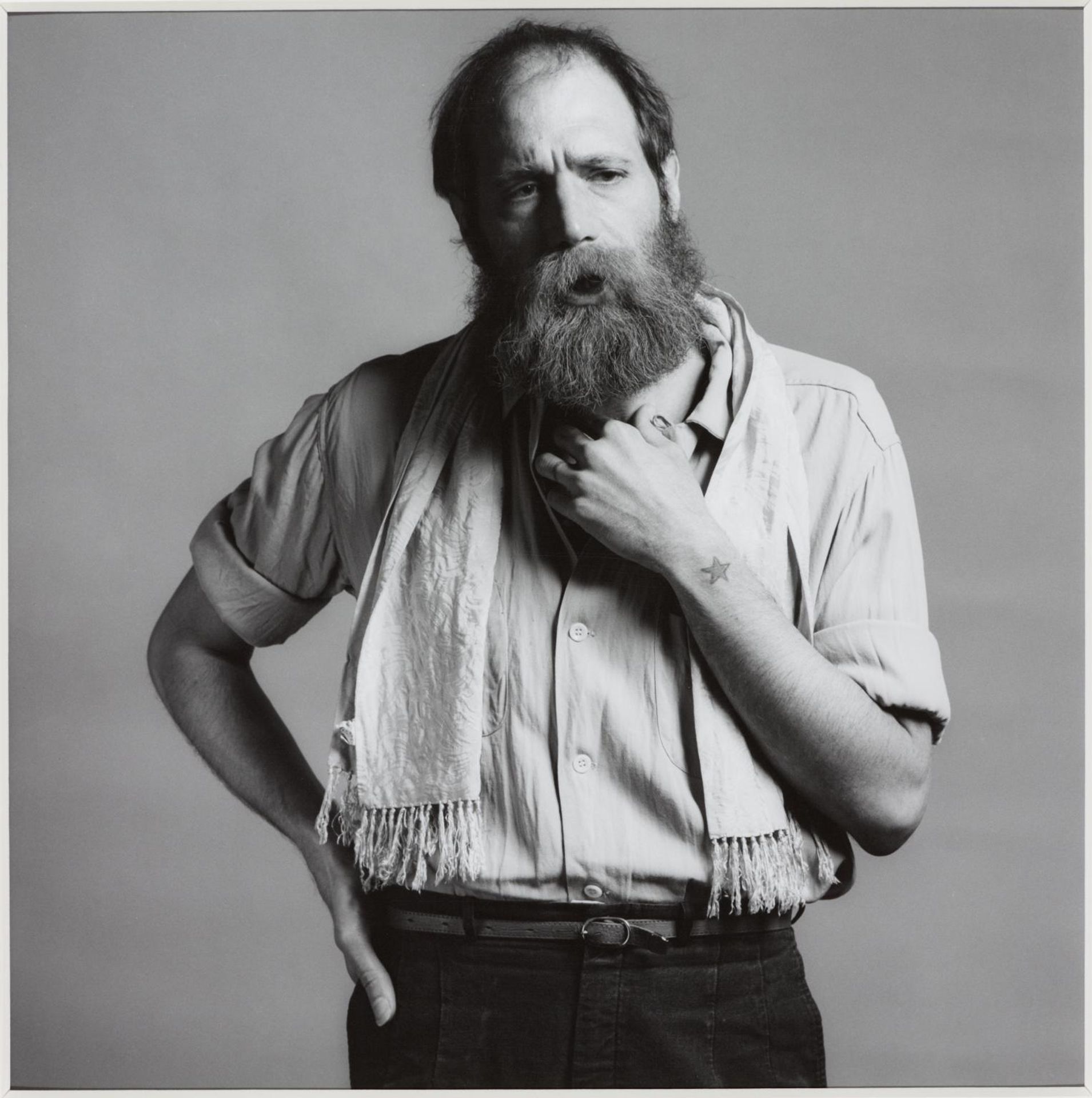 Lawrence Weiner by  Robert Mapplethorpe