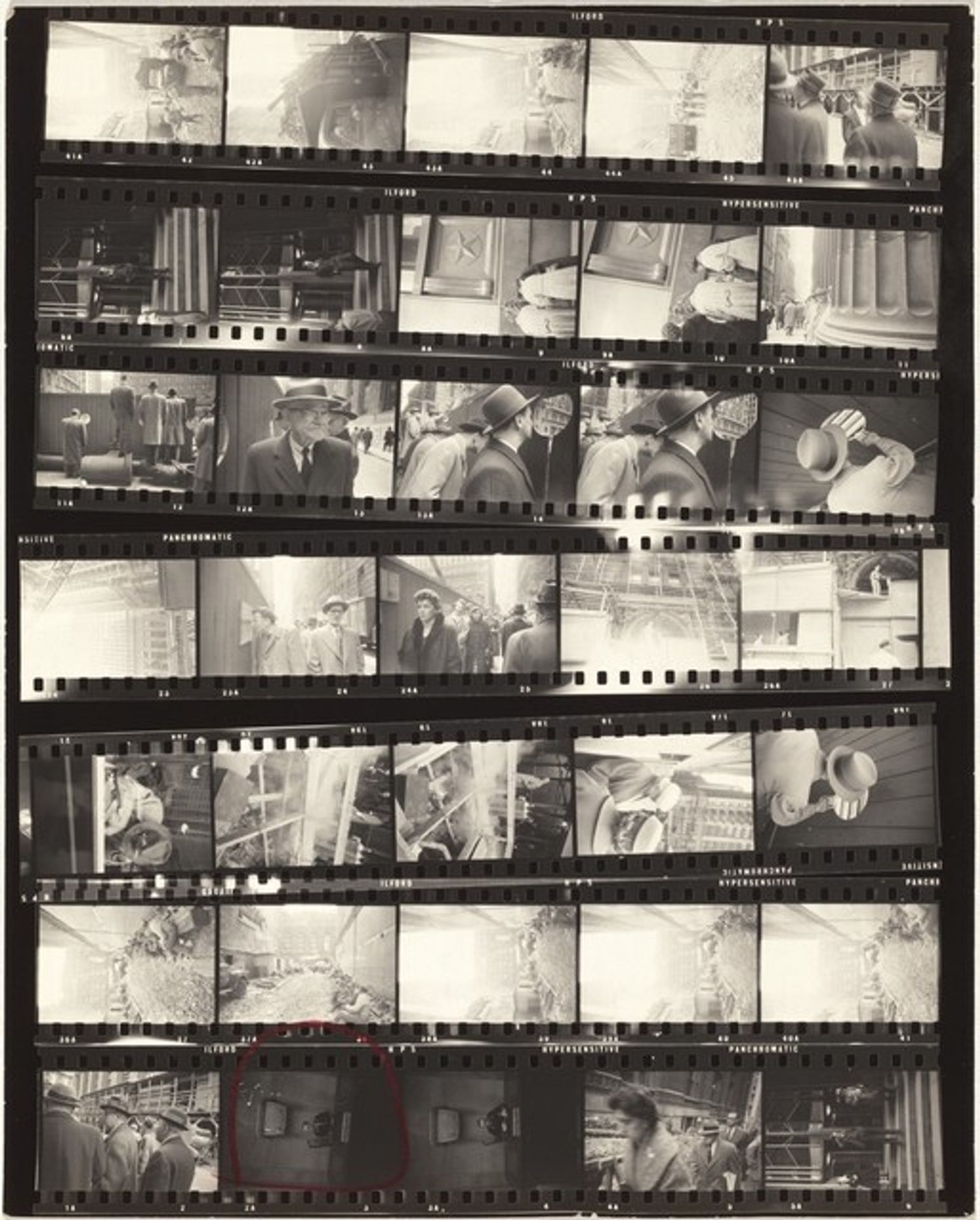 Construction--New York City no number by Robert Frank