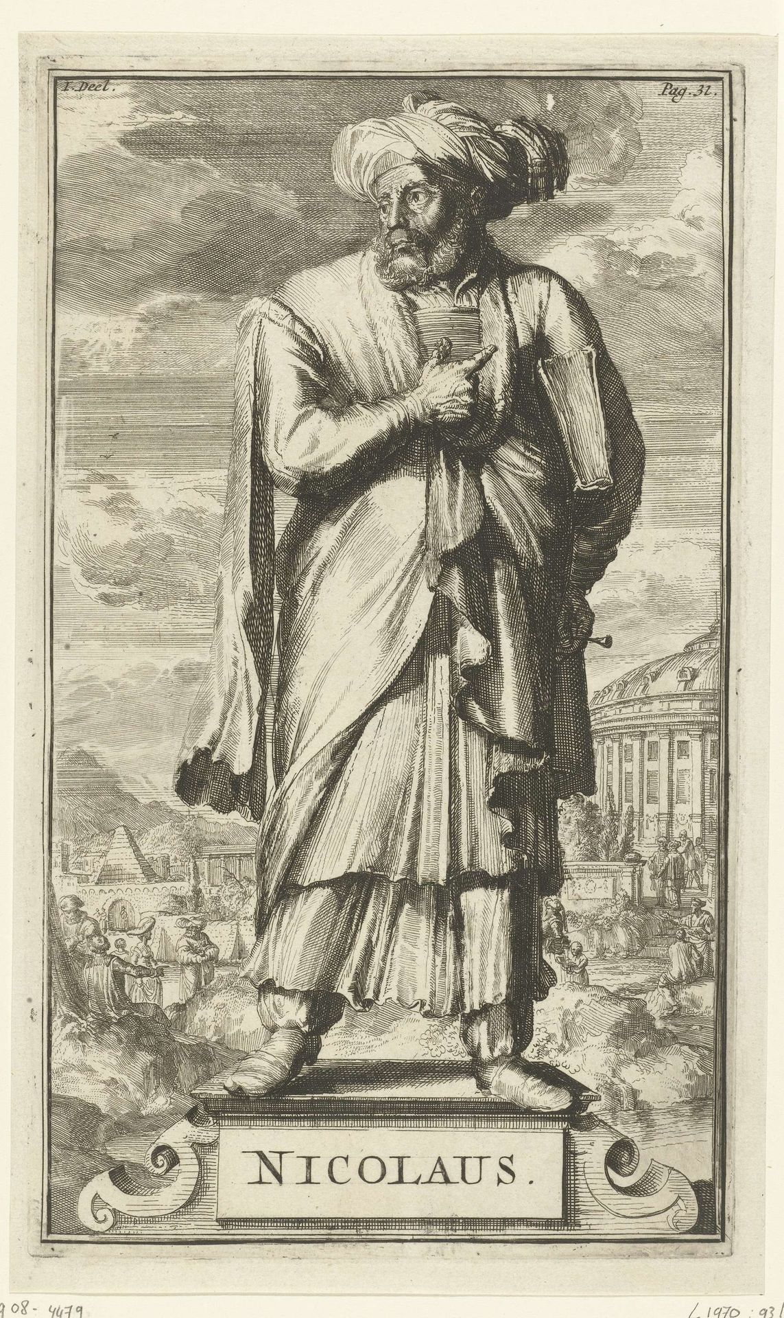 Portret van Nicolaus by Romeyn de Hooghe