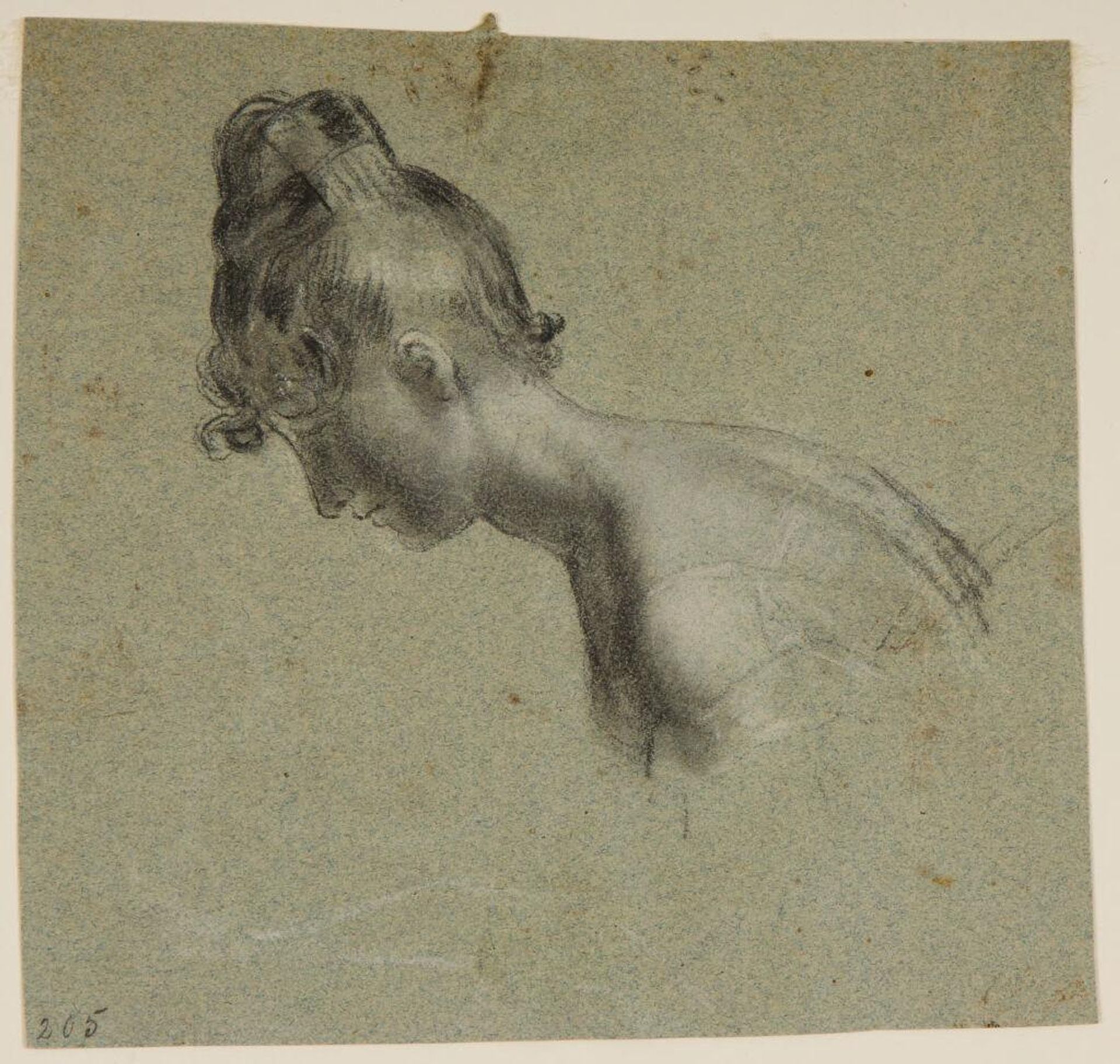 Head and Shoulders of a Girl in Profile, for "Belshazzar's Feast" by Washington Allston