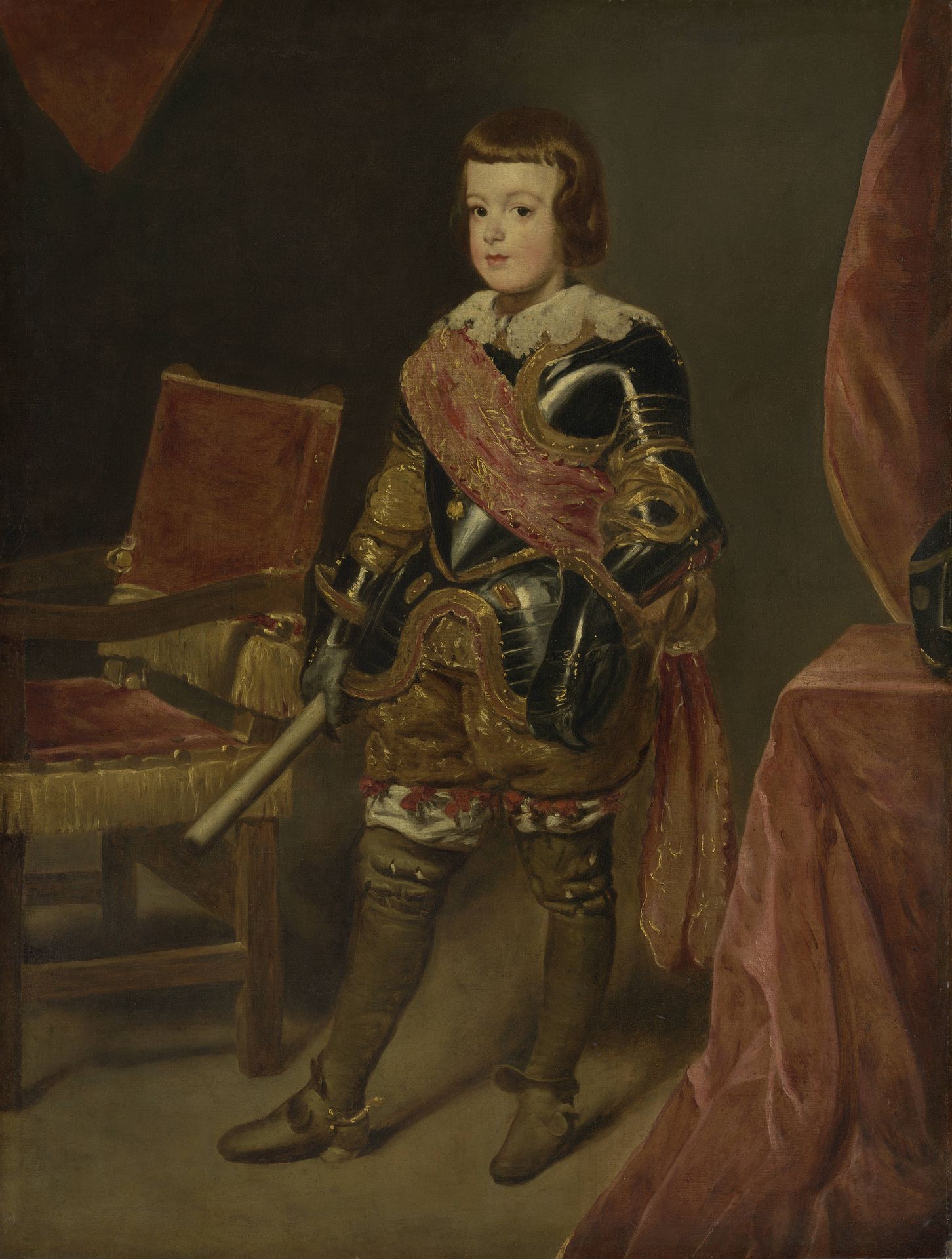 Portrait of Prince Baltasar Carlos, Son of the Spanish King Philip IV, at approximately 11 years of age by Juan Bautista Martínez del Mazo