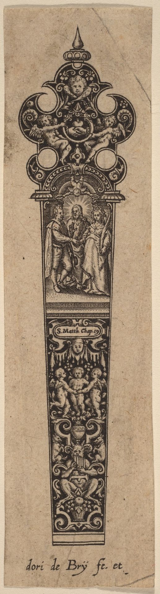 Ornament for Knife Handle by Theodor de Bry