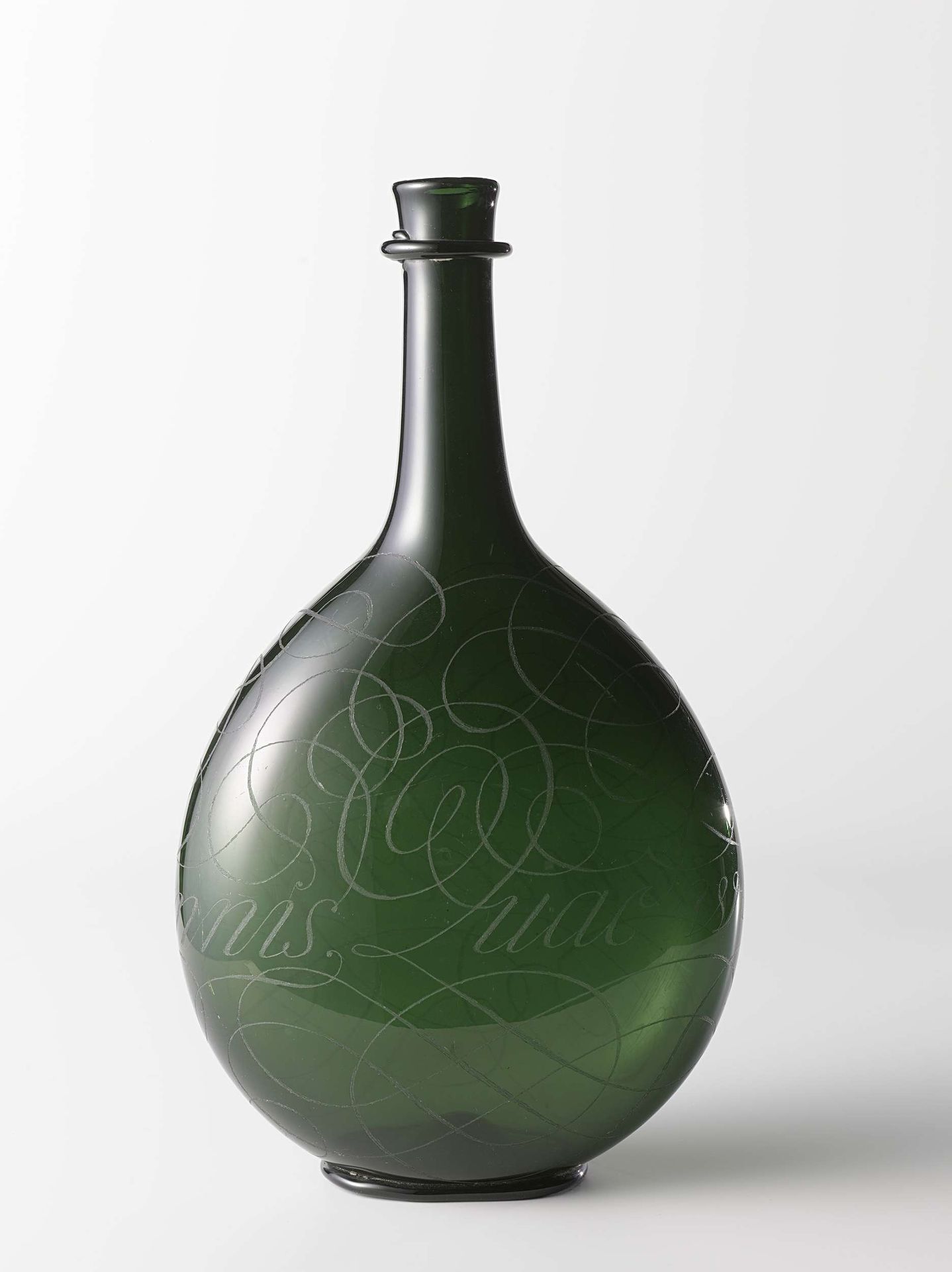 Fles met het opschrift: Quae wennis teelt Schennis by Anonymous