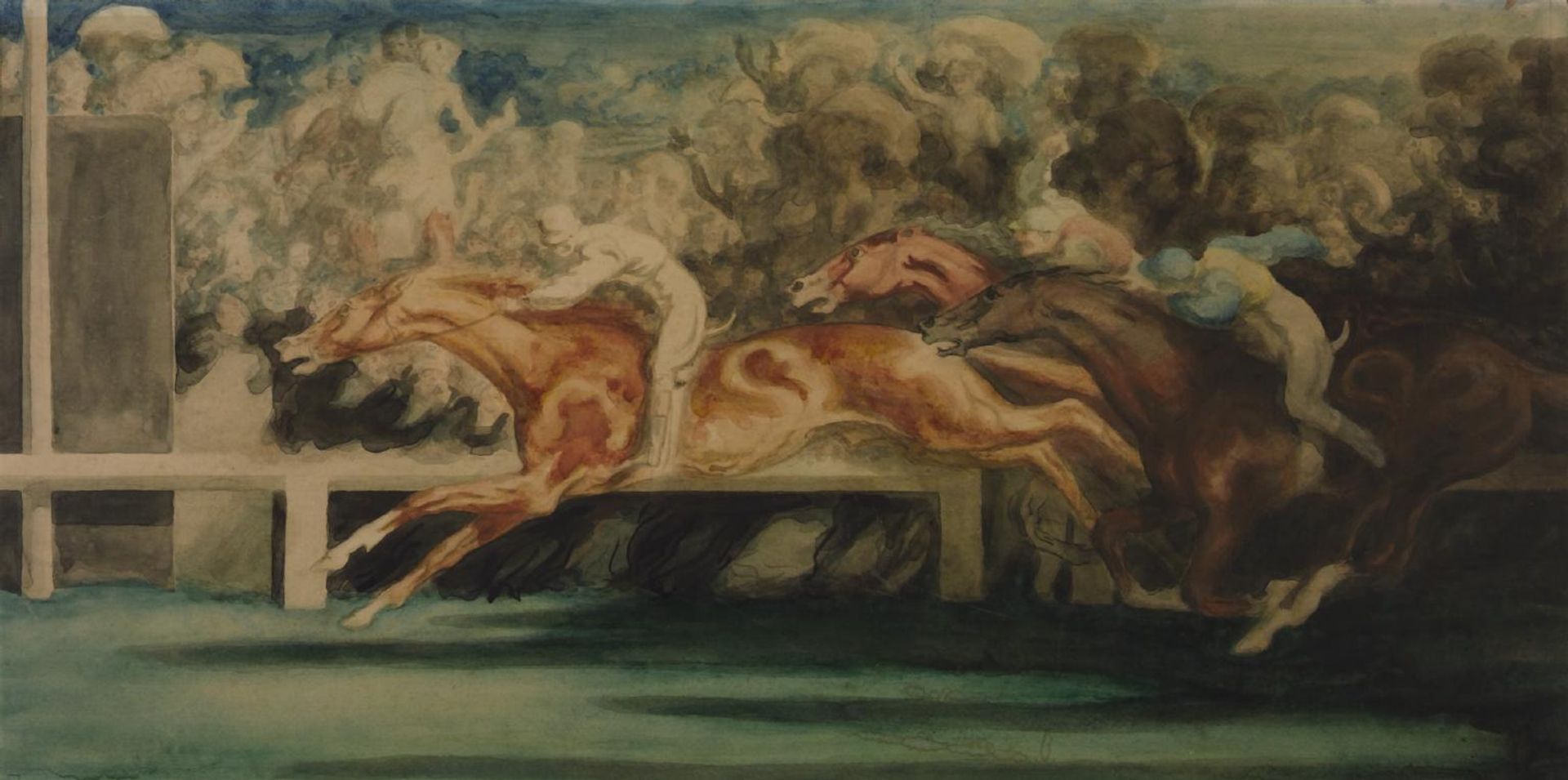 The Finish of the Horse Race by Louis Anquetin
