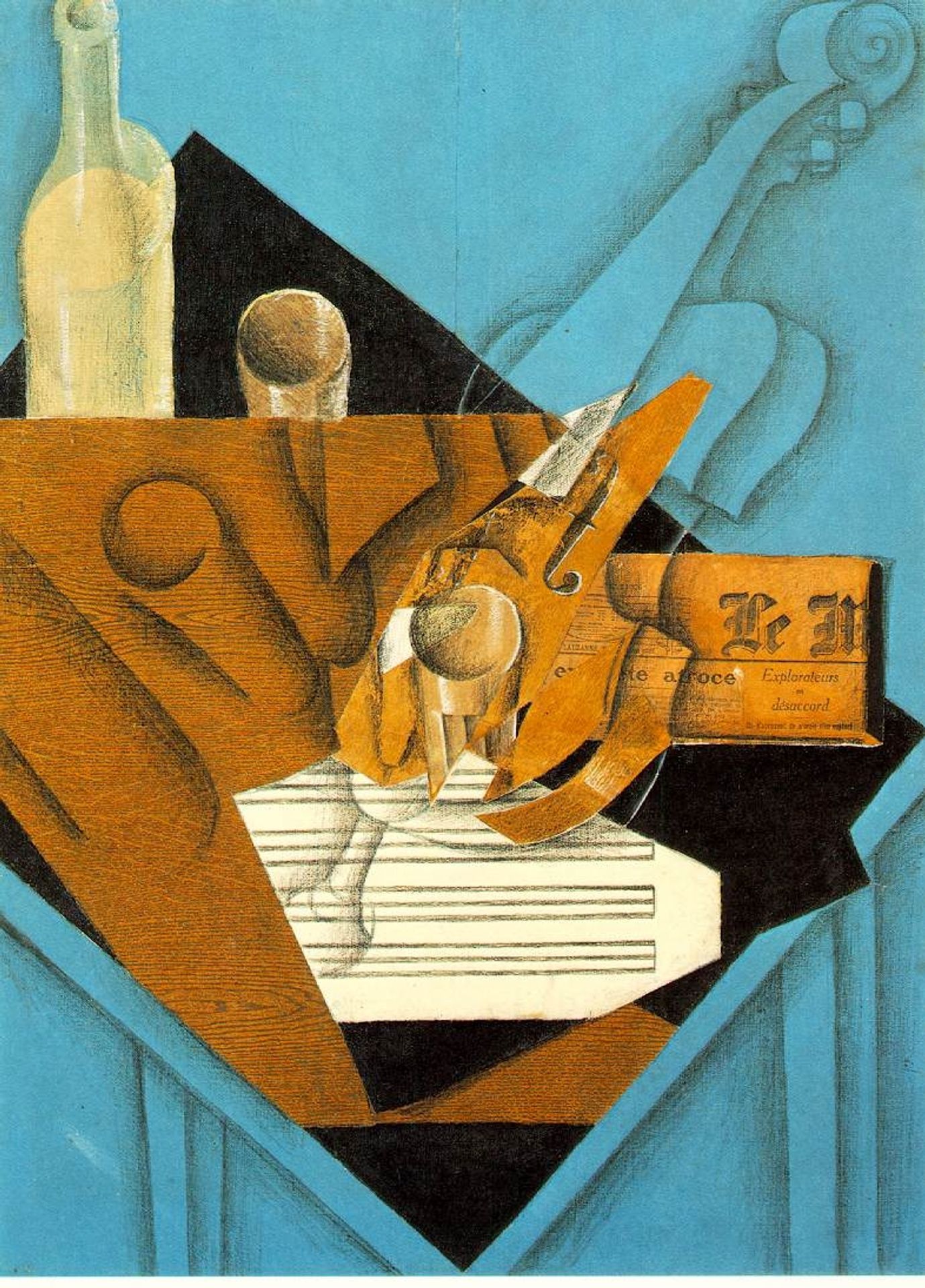 Musician's table by Juan Gris