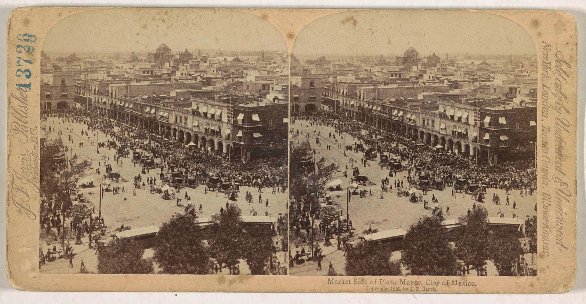 Parade op het Plaza de la Constitución, Mexico-Stad by Anonymous
