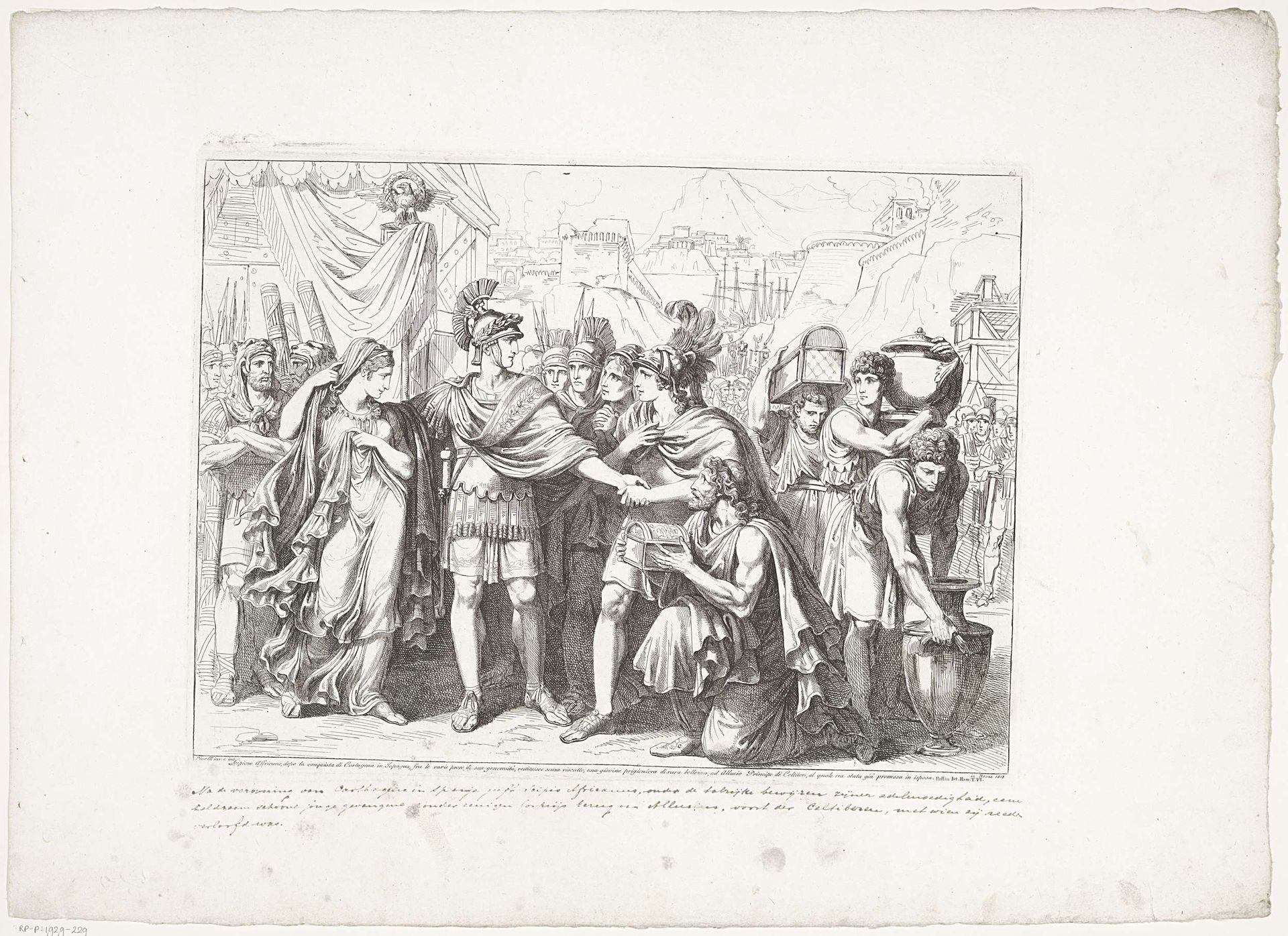 Edelmoedigheid van Scipio by Bartolomeo Pinelli