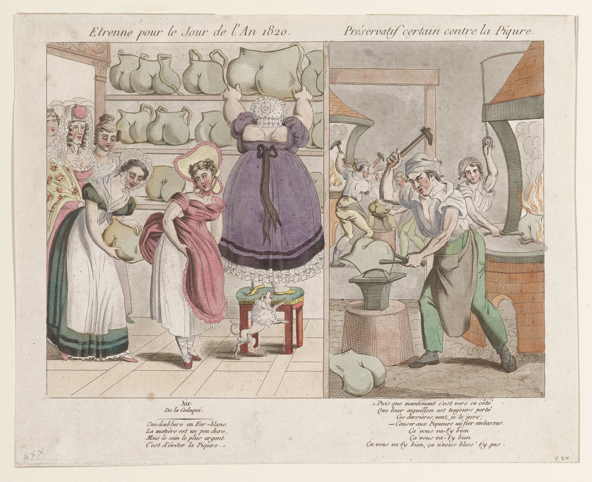 Etrenne pour le Jour de 1An 1820- Preservatif certain contre la Piqure by Anonymous