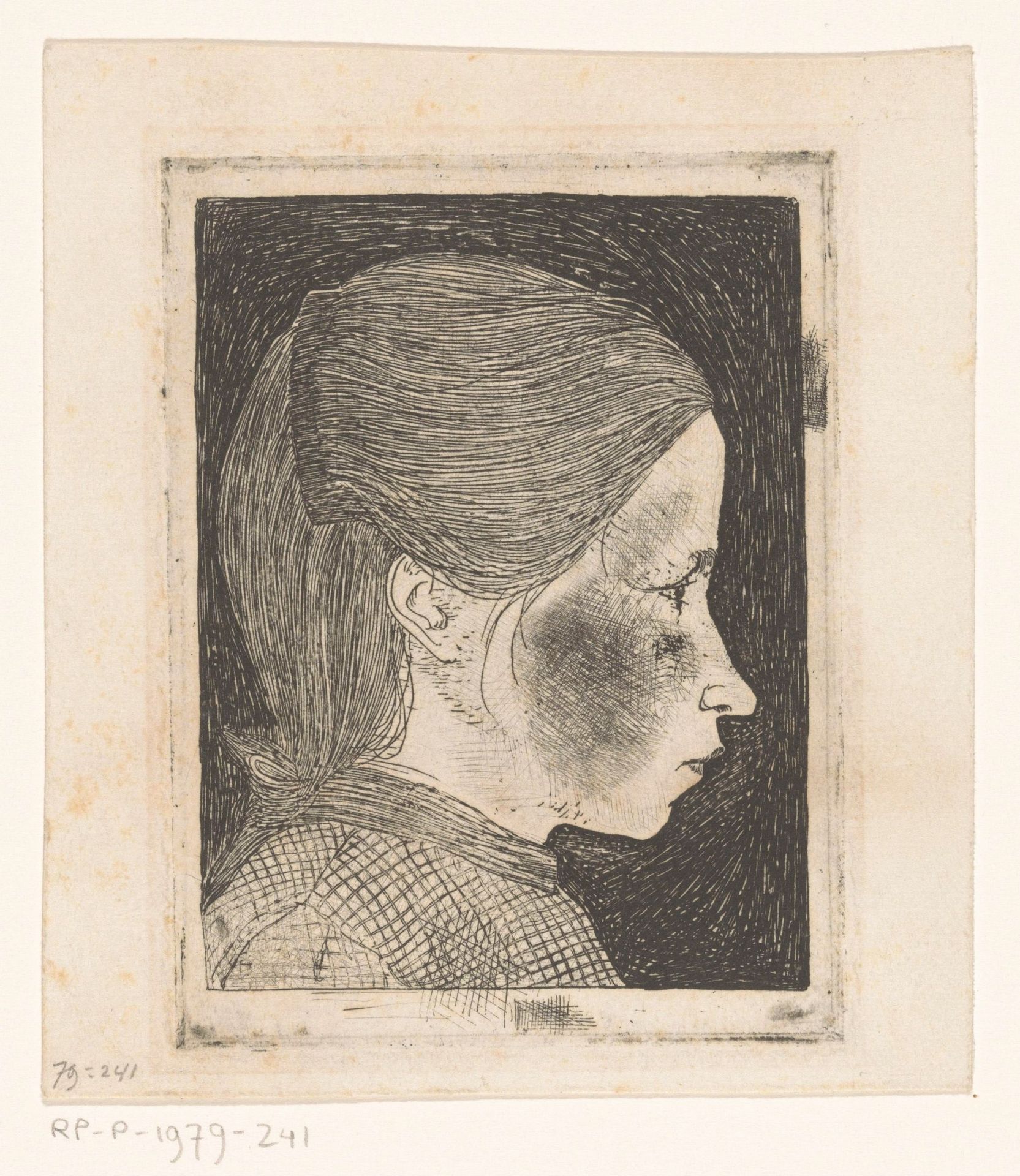 Head of a girl by Jan Mankes