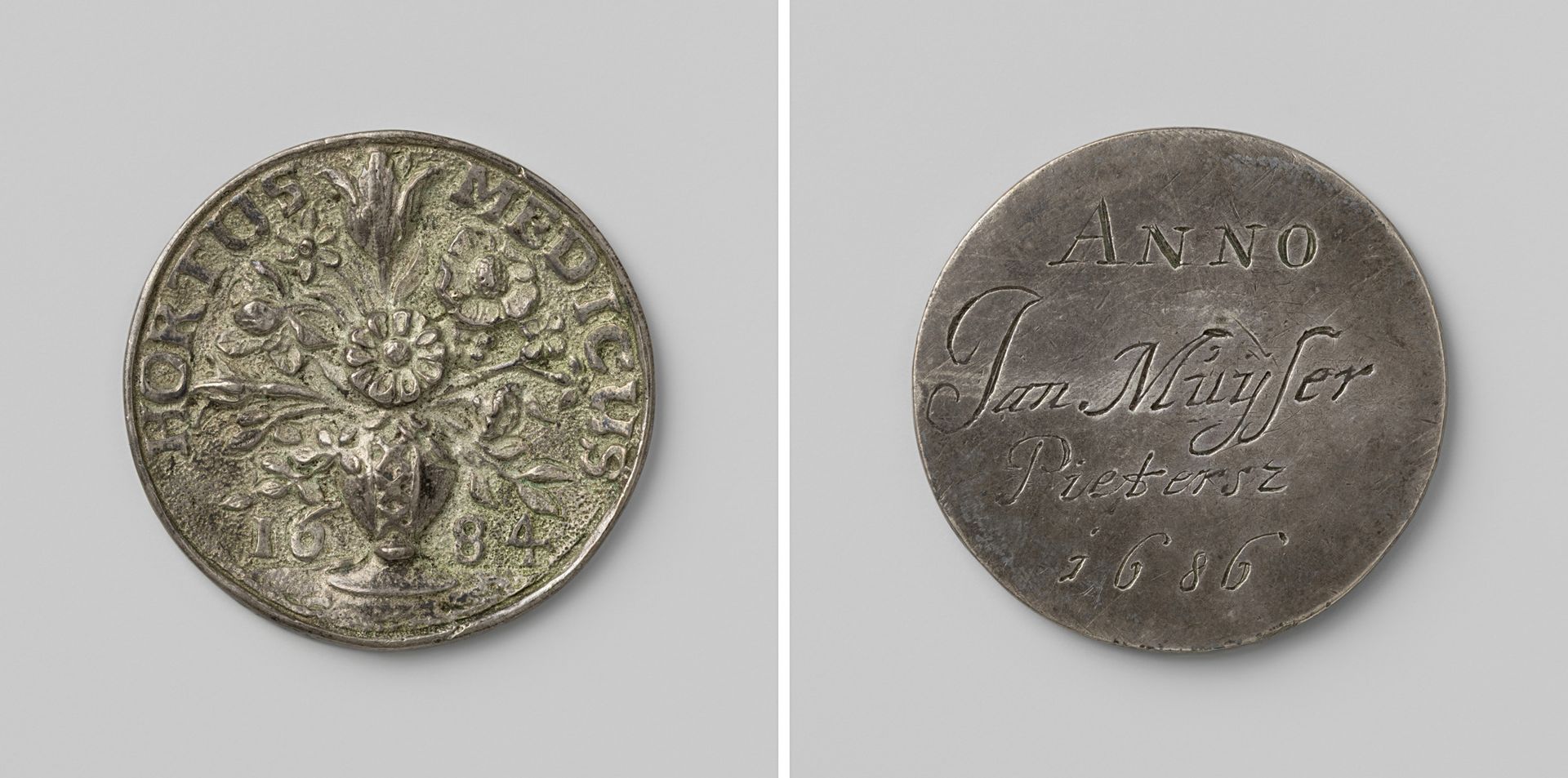 Collegium Medicum te Amsterdam, toegangspenning voor de hortus medicus voor apothekersleerling Jan Muijser Pietersz by Anonymous