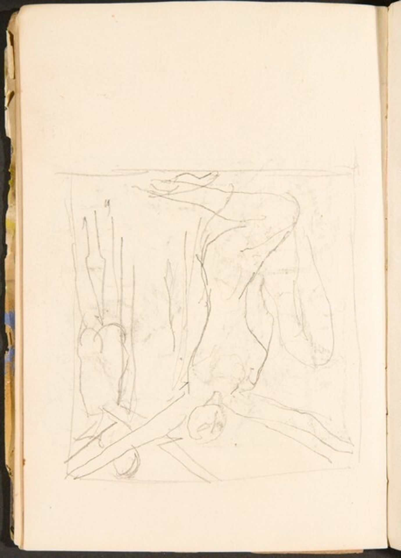 Mehrfigurige Kompositionsskizze (Figural Sketch) [p. 28] by Max Beckmann