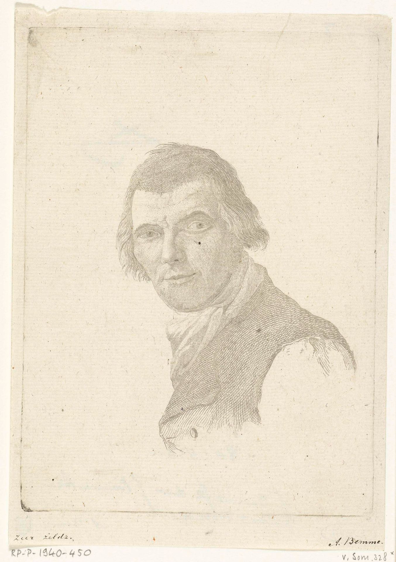 Portret van Adriaan Bemme by Joannes Bemme