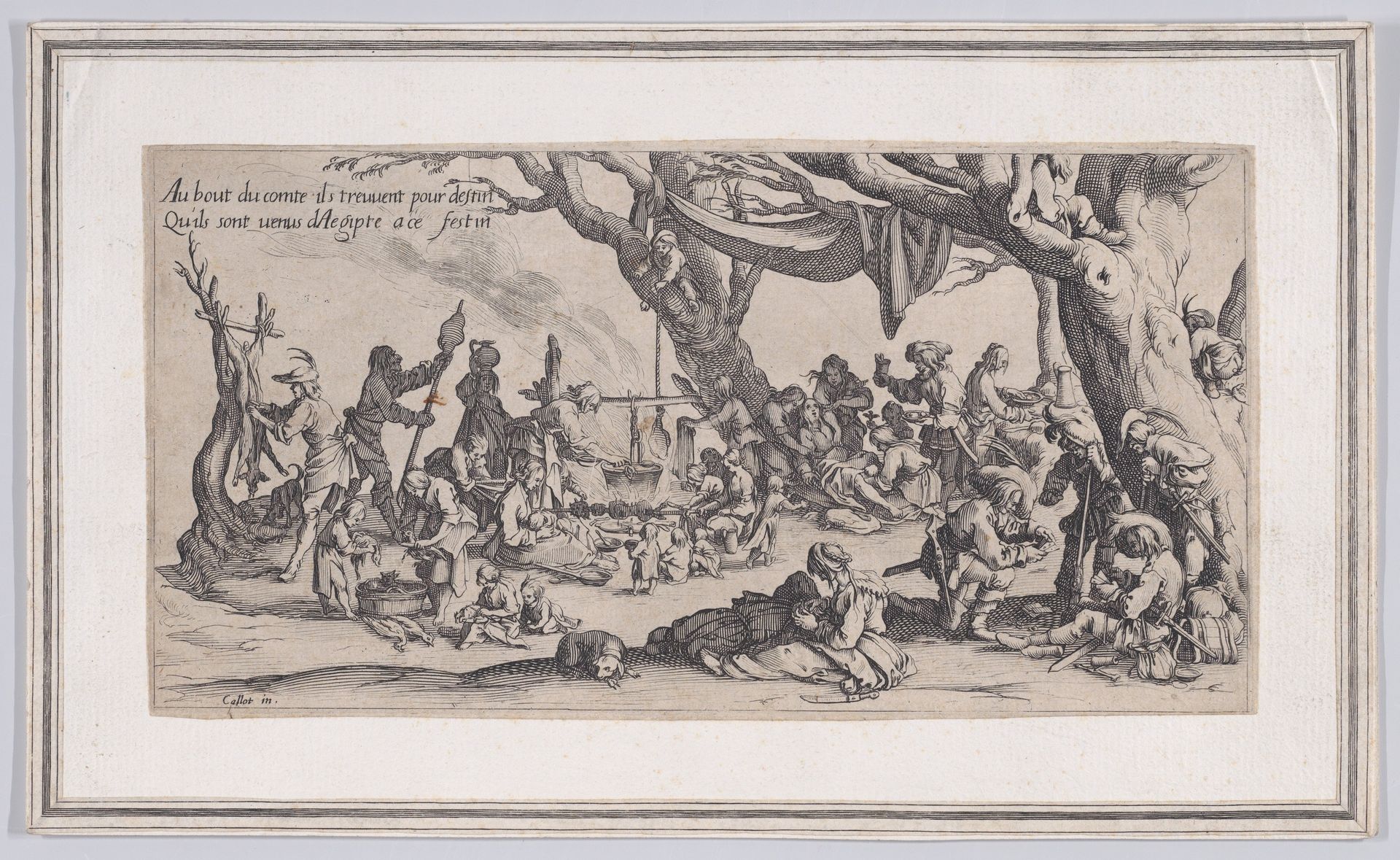 Copy of Le Halte des Bohémiens: Les Apprêts du Festin (The Gypsy Stopover: The Preparations for the Feast) , from Le Bohémiens, série appelée aussi Les Égyptiens, La Marche des Bohémiens, La Vie Errante des Bohémiens, Les Marches Égyptiennes (The Gypsies, series also called The Egyptians, The Gypsy Troops, The Wandering Lives of Gypsies, The Egyptian Troops) by Anonymous