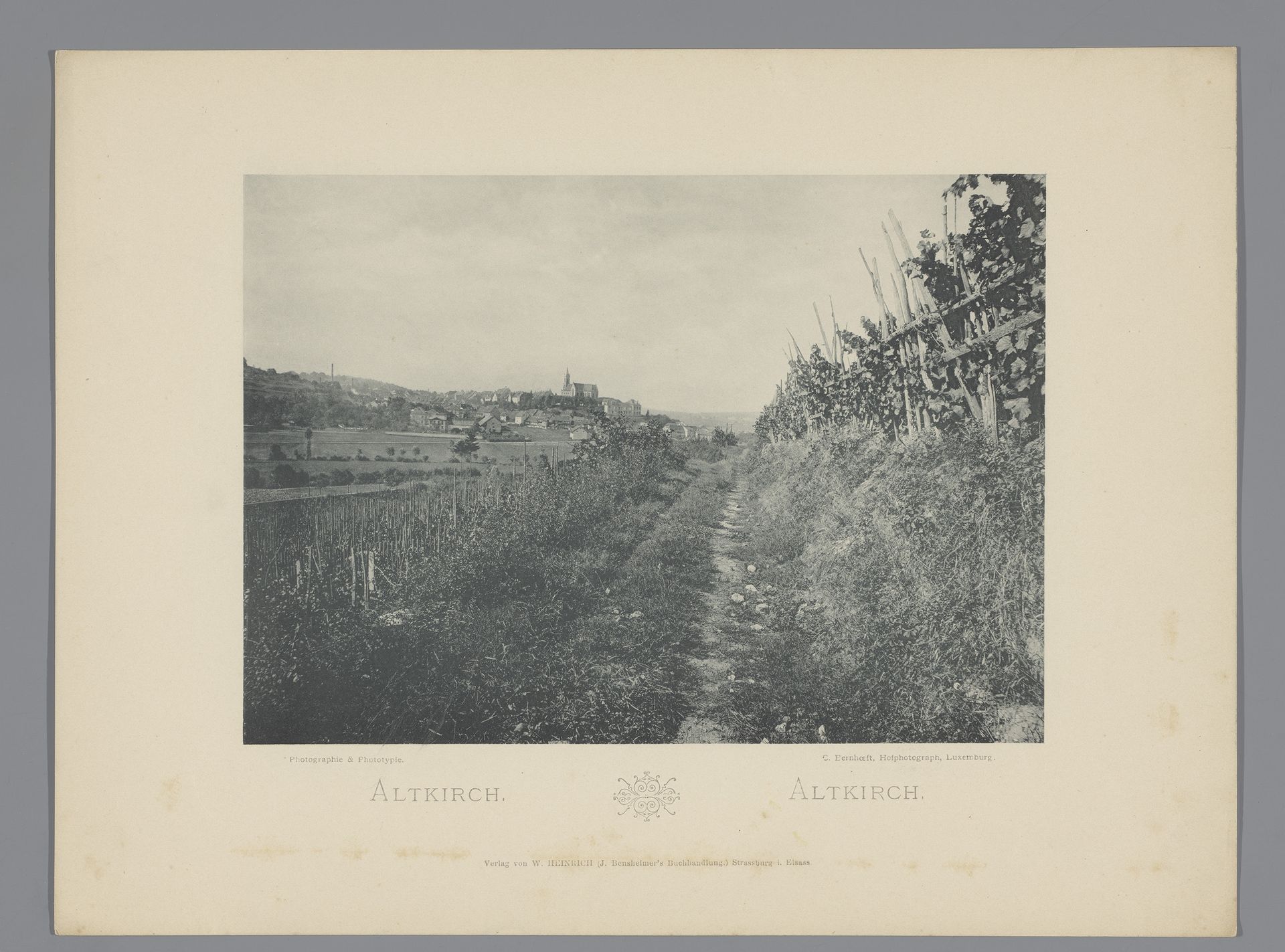 Gezicht op Altkirch by Charles Bernhoeft