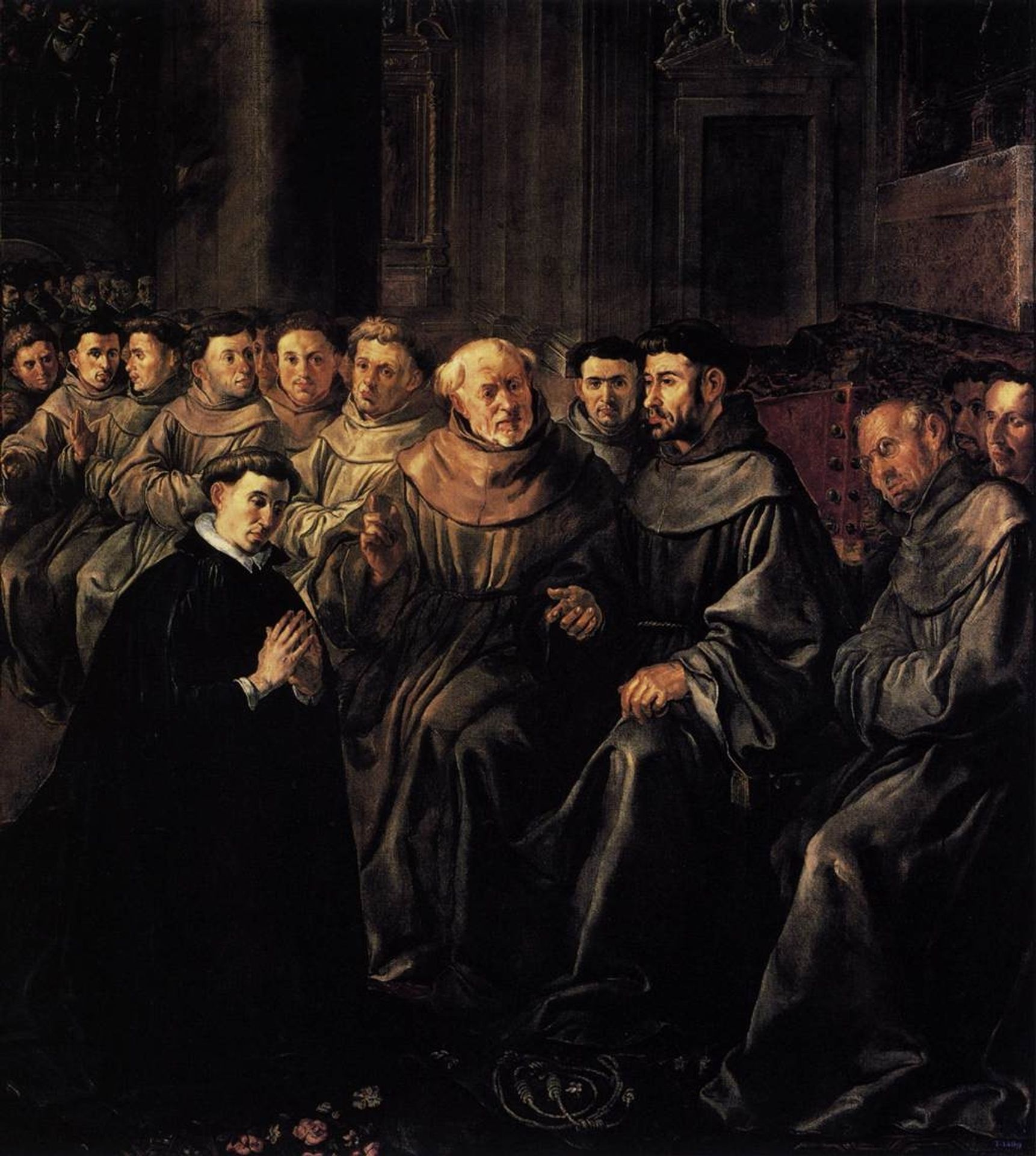 St Bonaventure Enters the Franciscan Order by Francisco Herrera