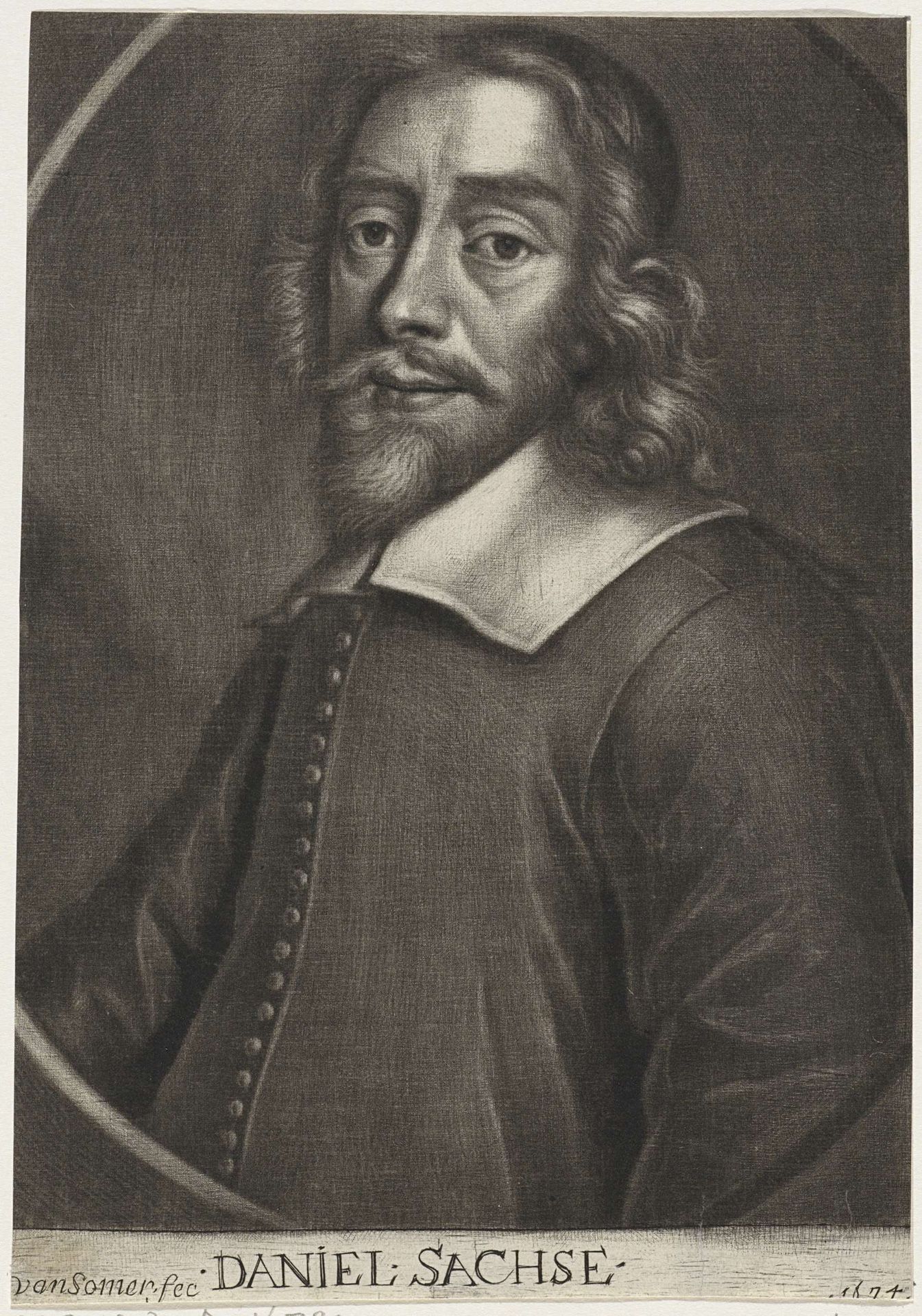 Portret van Daniel Sachse by Jan van Somer
