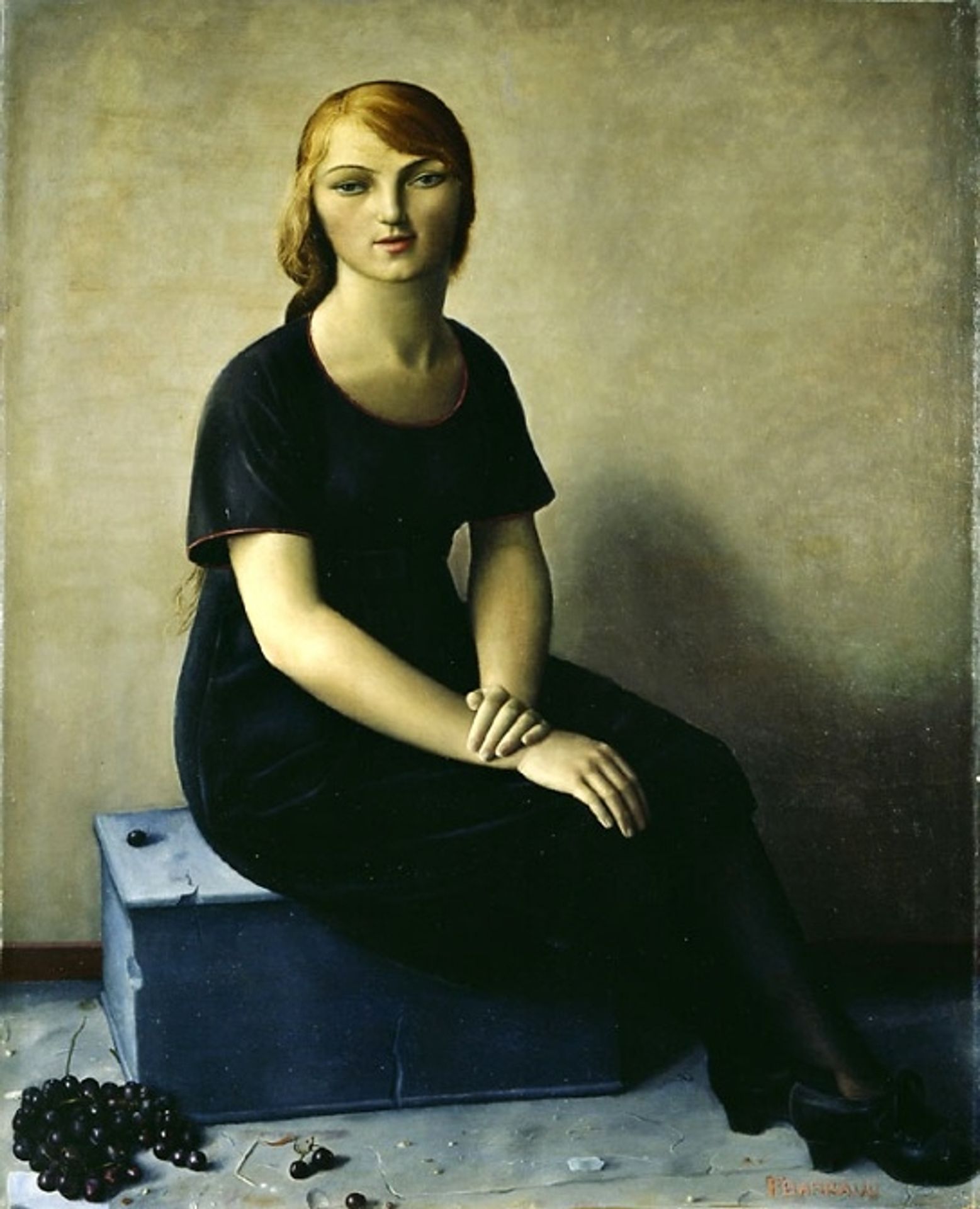 Yvonne in a Velvet Dress by François Barraud
