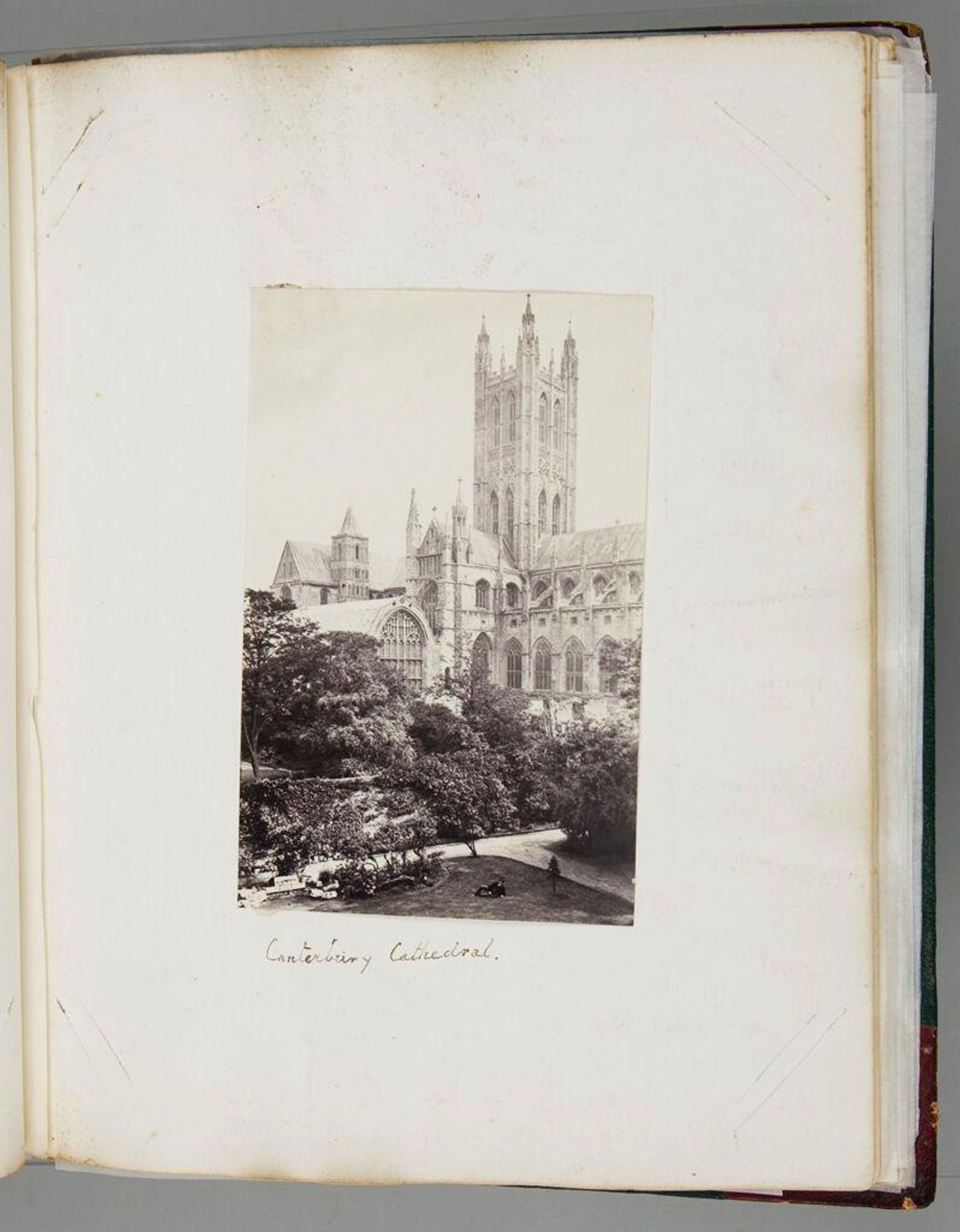 Untitled (Canterbury Cathedral with figure in foreground; verso: blank) by Iorwerth Grey Lloyd