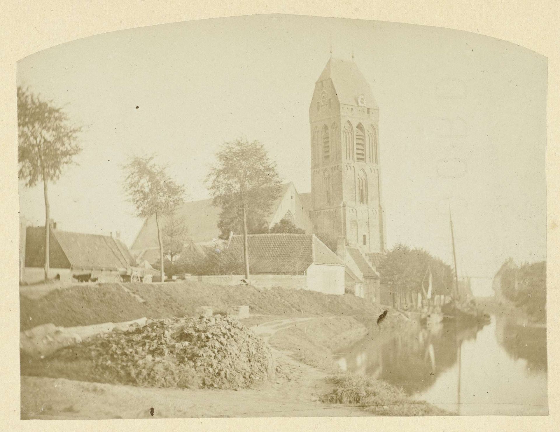 De wallen van Oudewater, 1876 by Eberhard Cornelis Rahms