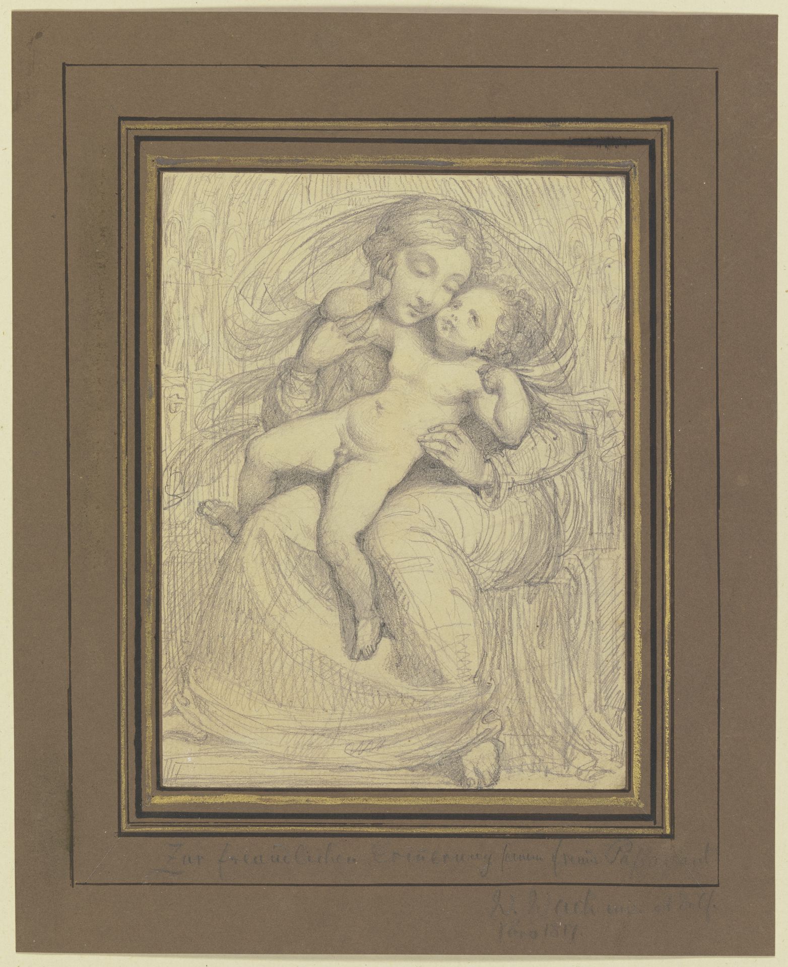 Madonna with the child by Wilhelm Wach