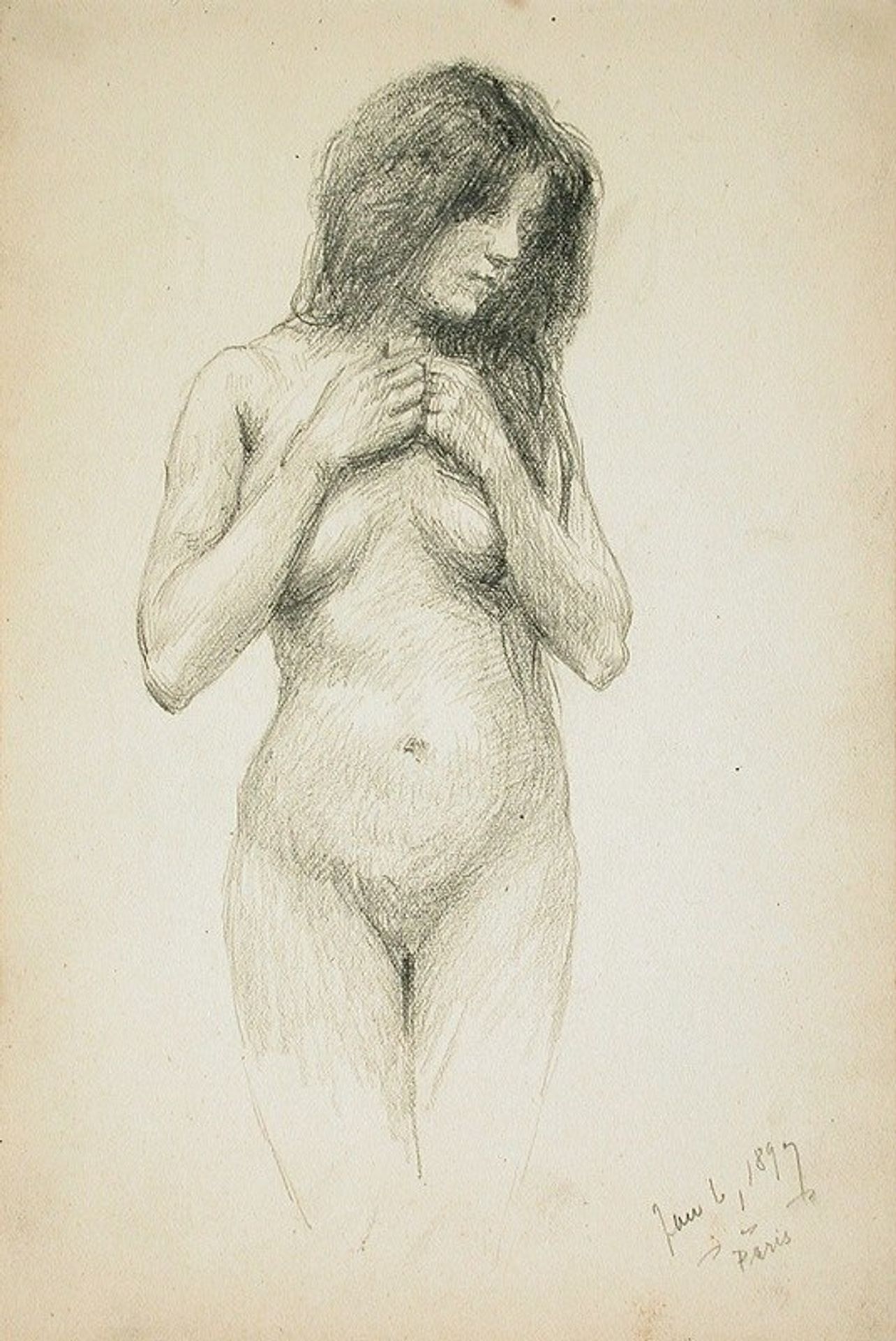 Female Nude by Frank Duveneck