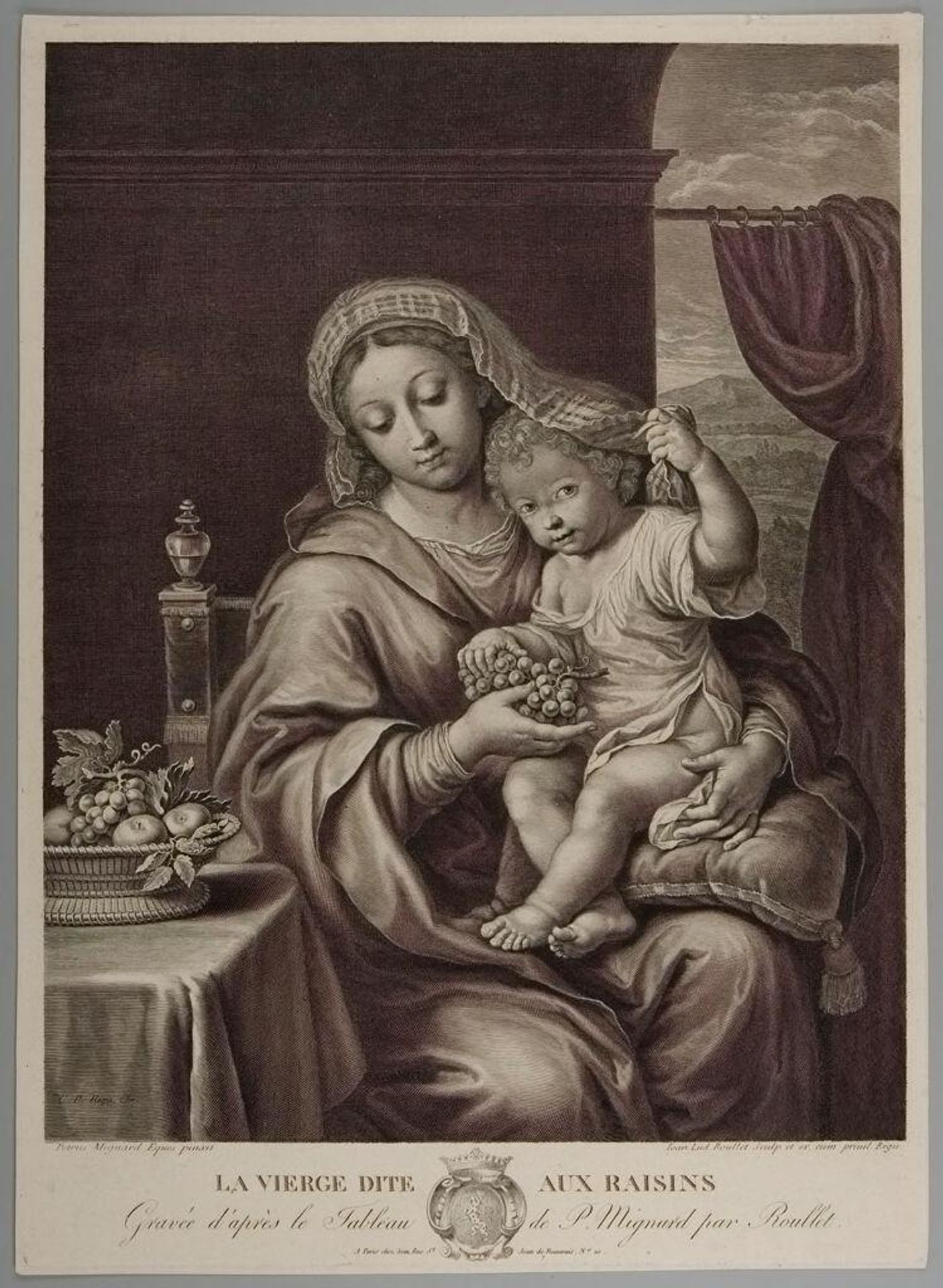The Virgin of the Grapes by Jean Louis Roullet