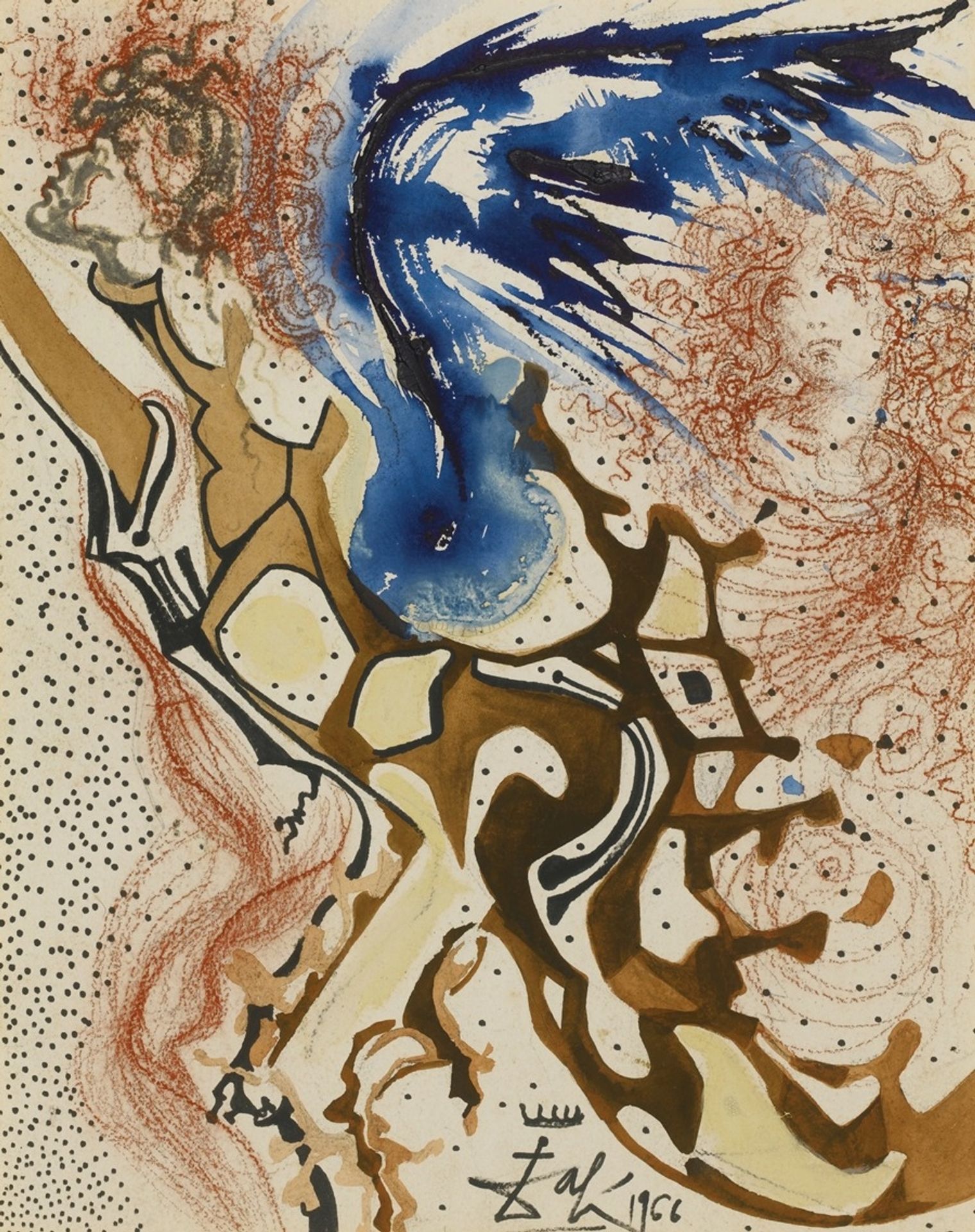 Angels of the Rebirth by Salvador Dalí