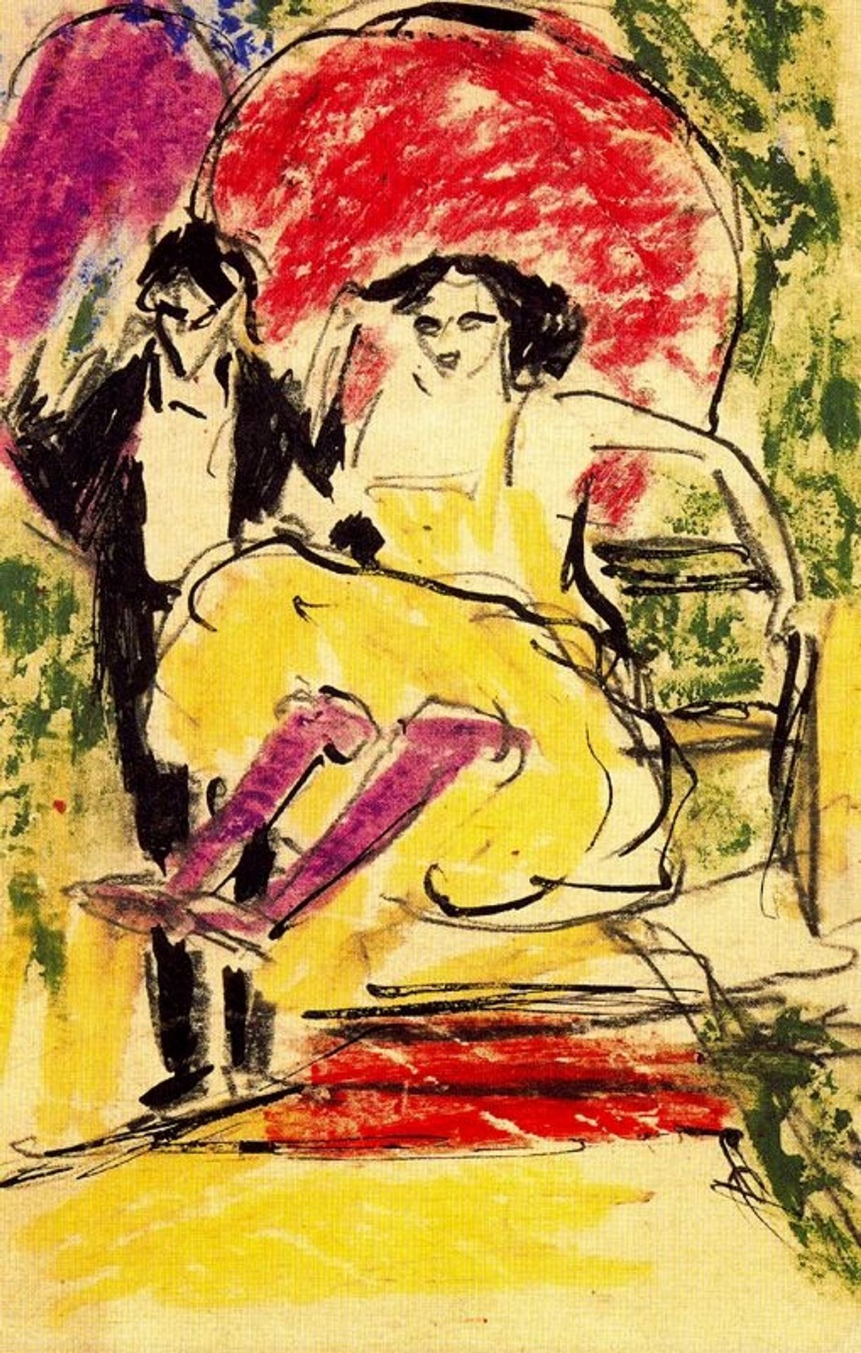 Dancing Couple of the Variety by Ernst Ludwig Kirchner