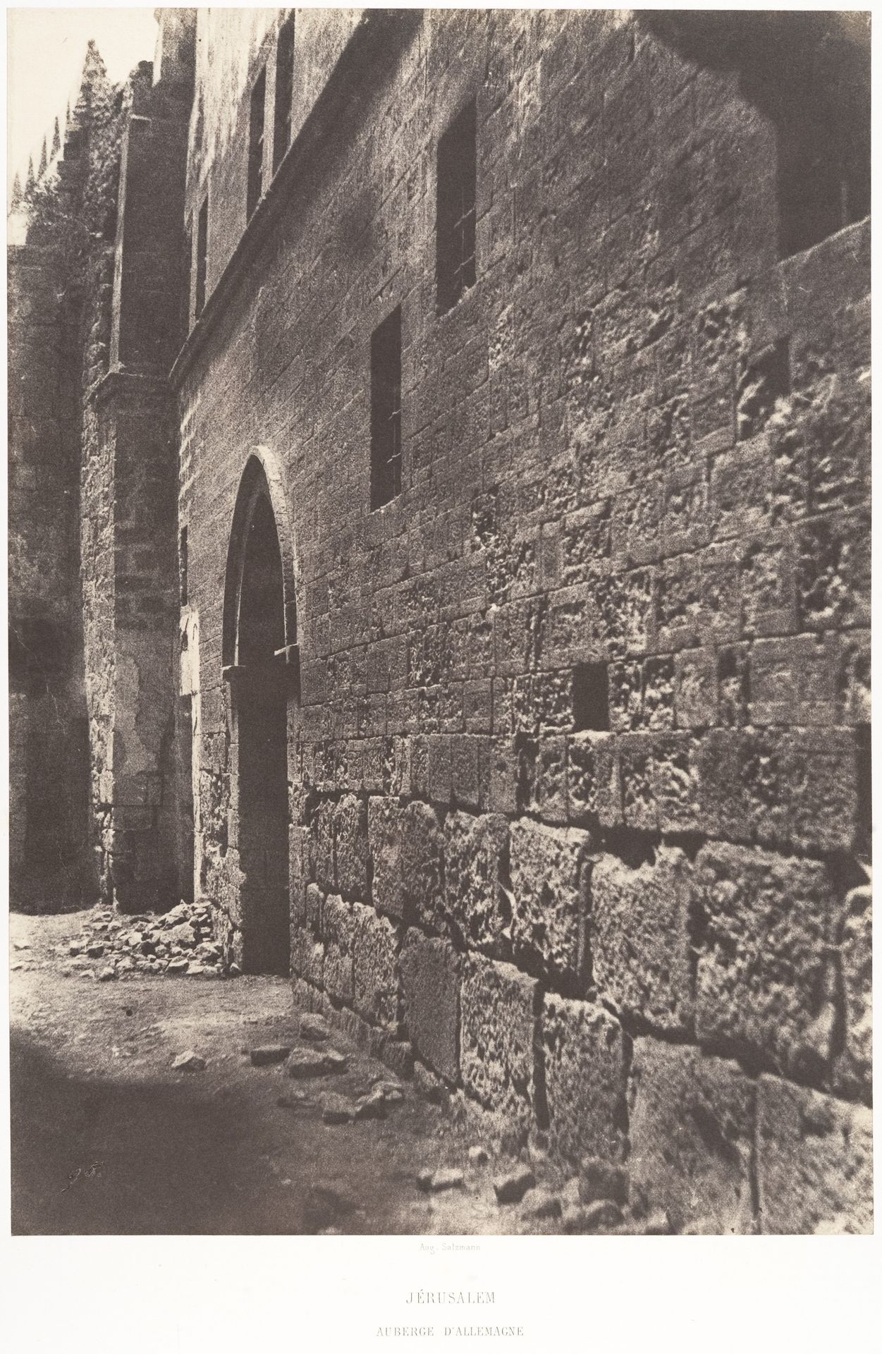 Jérusalem, Auberge d'Allemagne by Auguste Salzmann