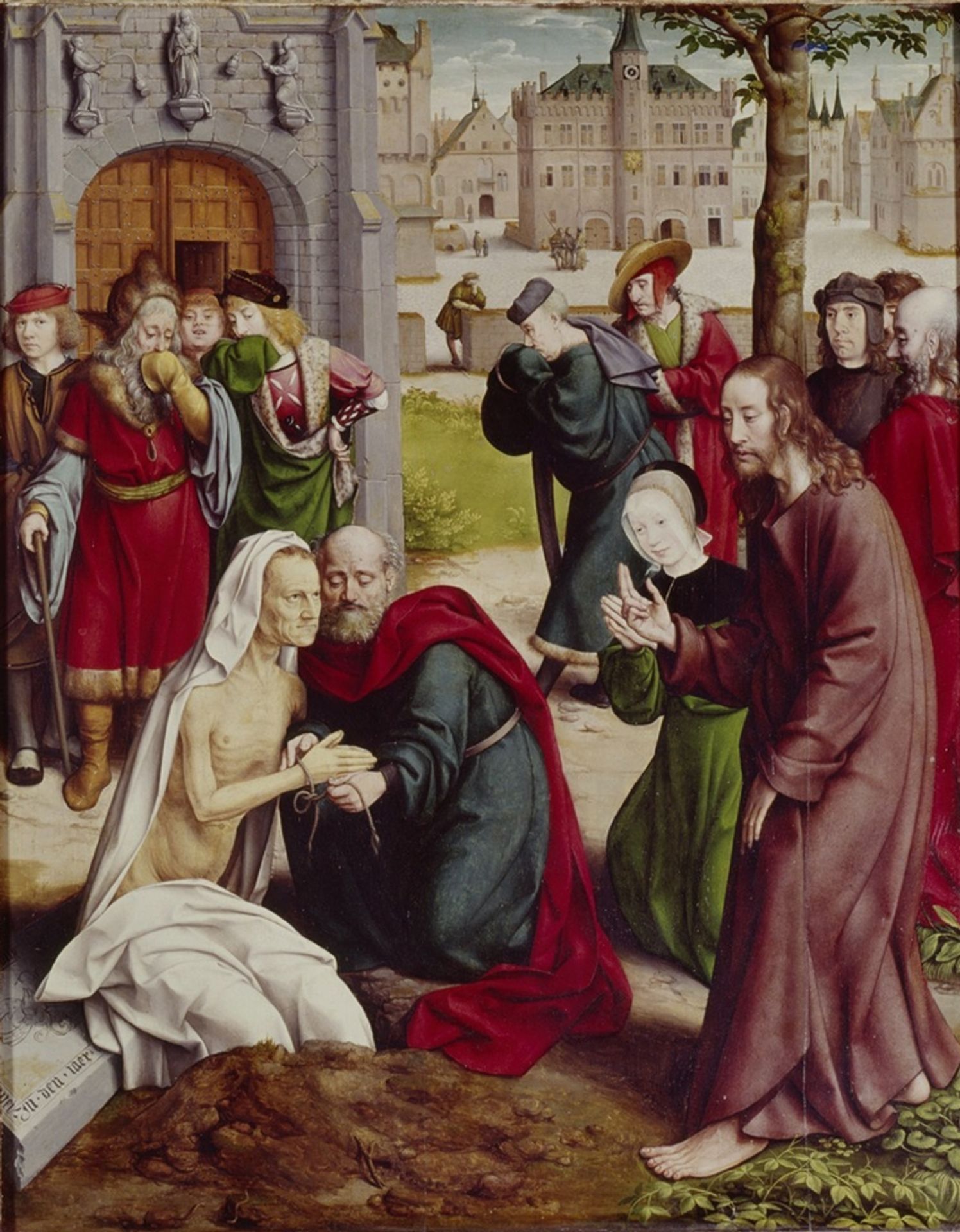 Raising of Lazarus by Jan Joest