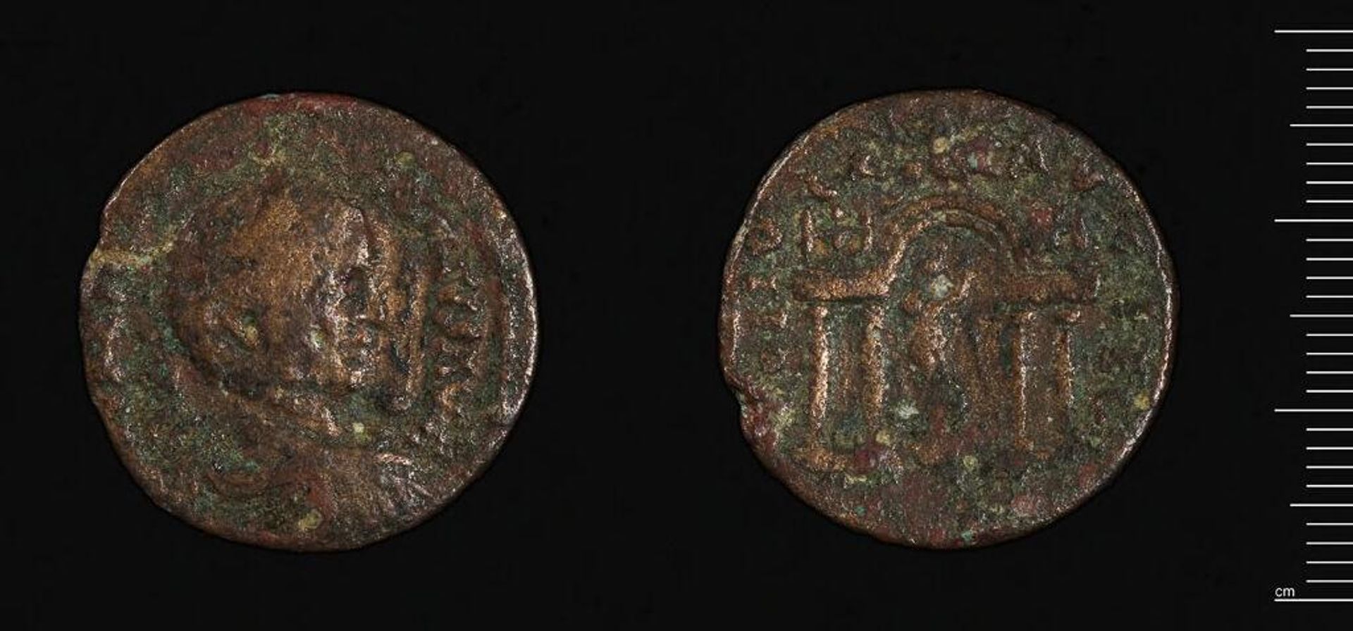 Coin of Berytos under Elagabalus by Elagabalus