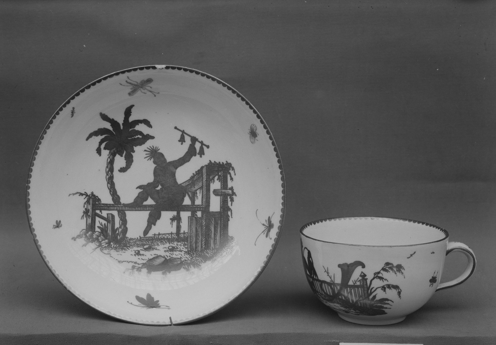Cup and saucer by Frankenthal Porcelain Manufactory