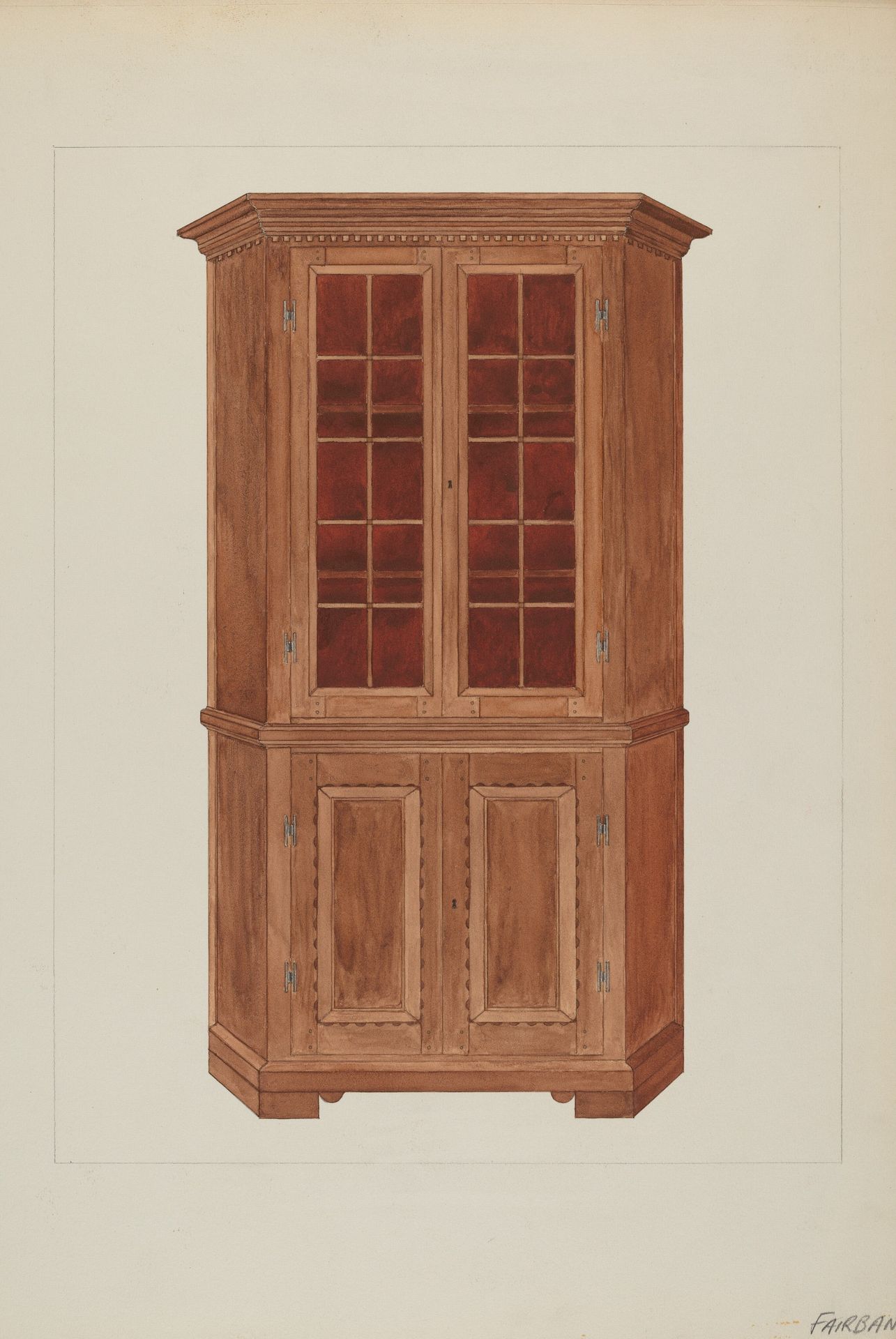 Corner Cupboard by George Fairbanks