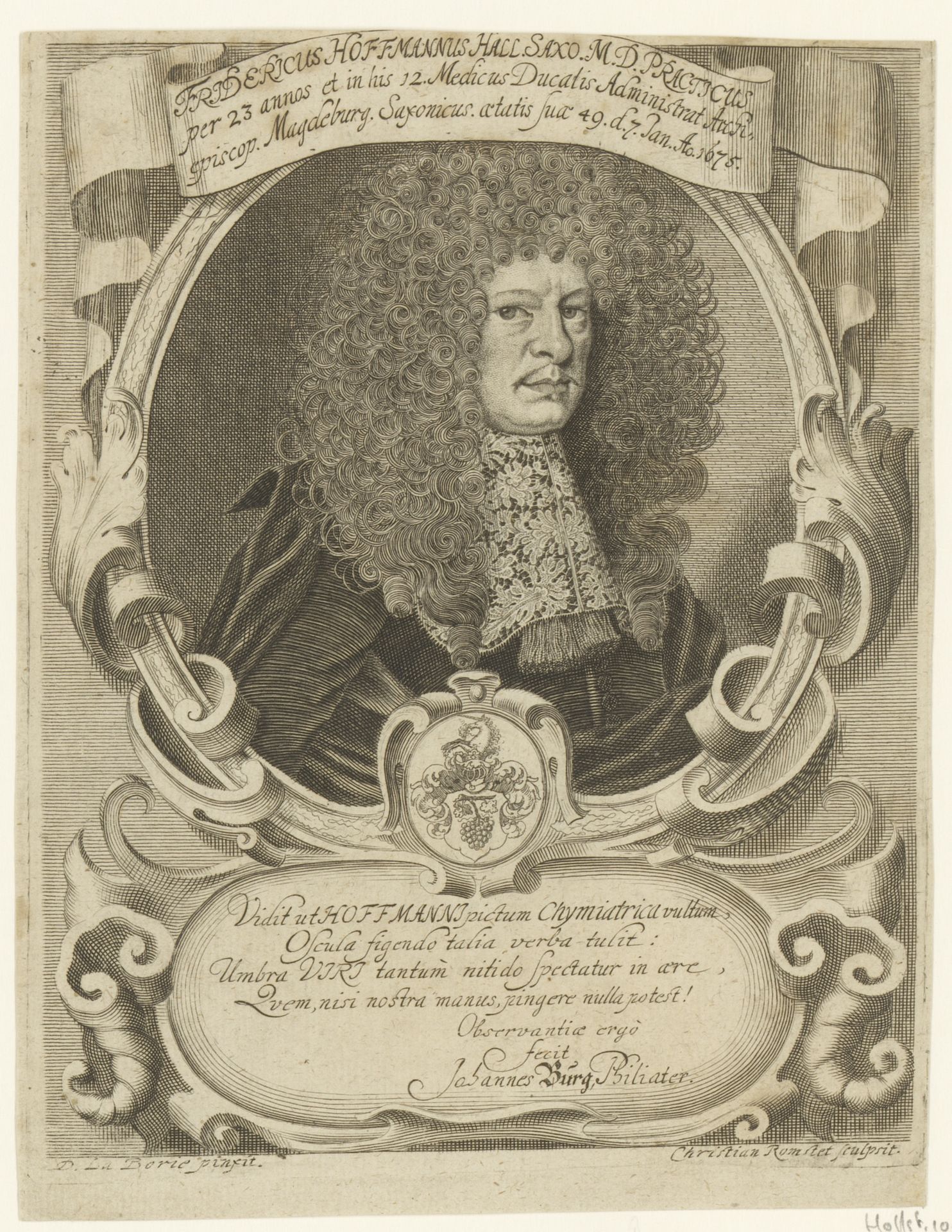 Portret van Friedrich Hoffmann by Christian Romstet