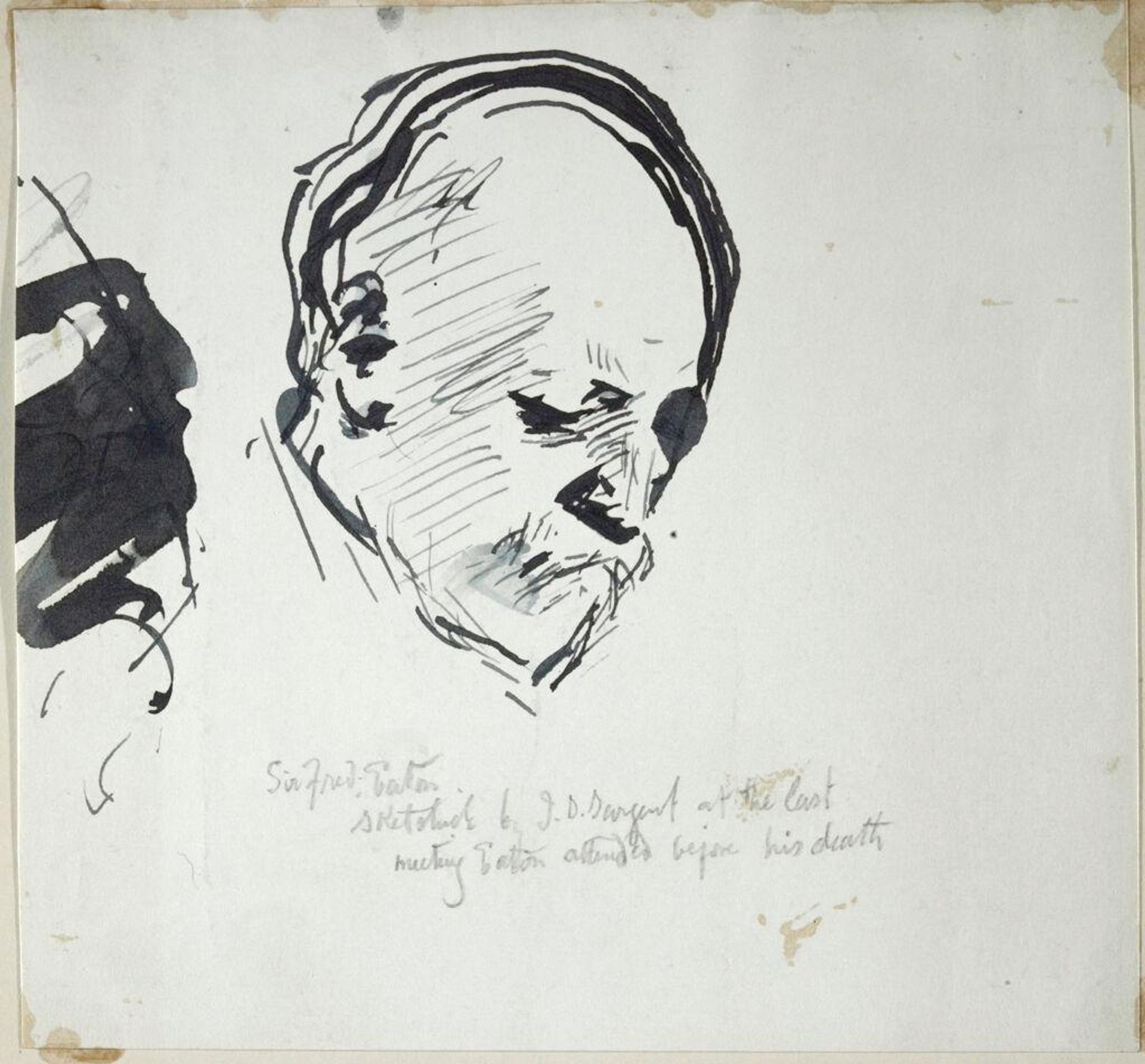 Portrait Sketch of Sir Frederick Alexis Eaton (1838 - 1913) by John Singer Sargent