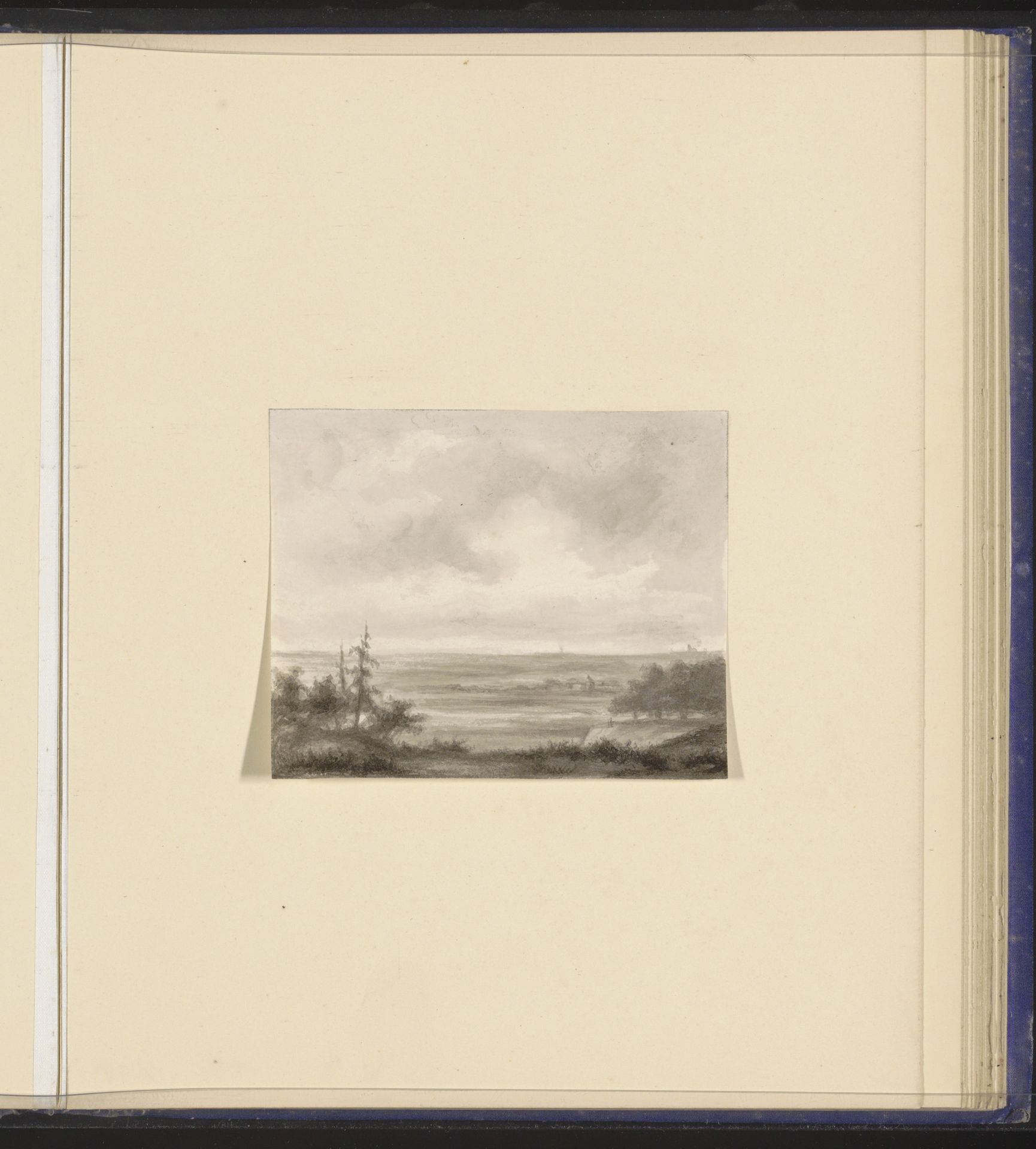 Landschap met bomen en bebouwing by Alexander Ver Huell